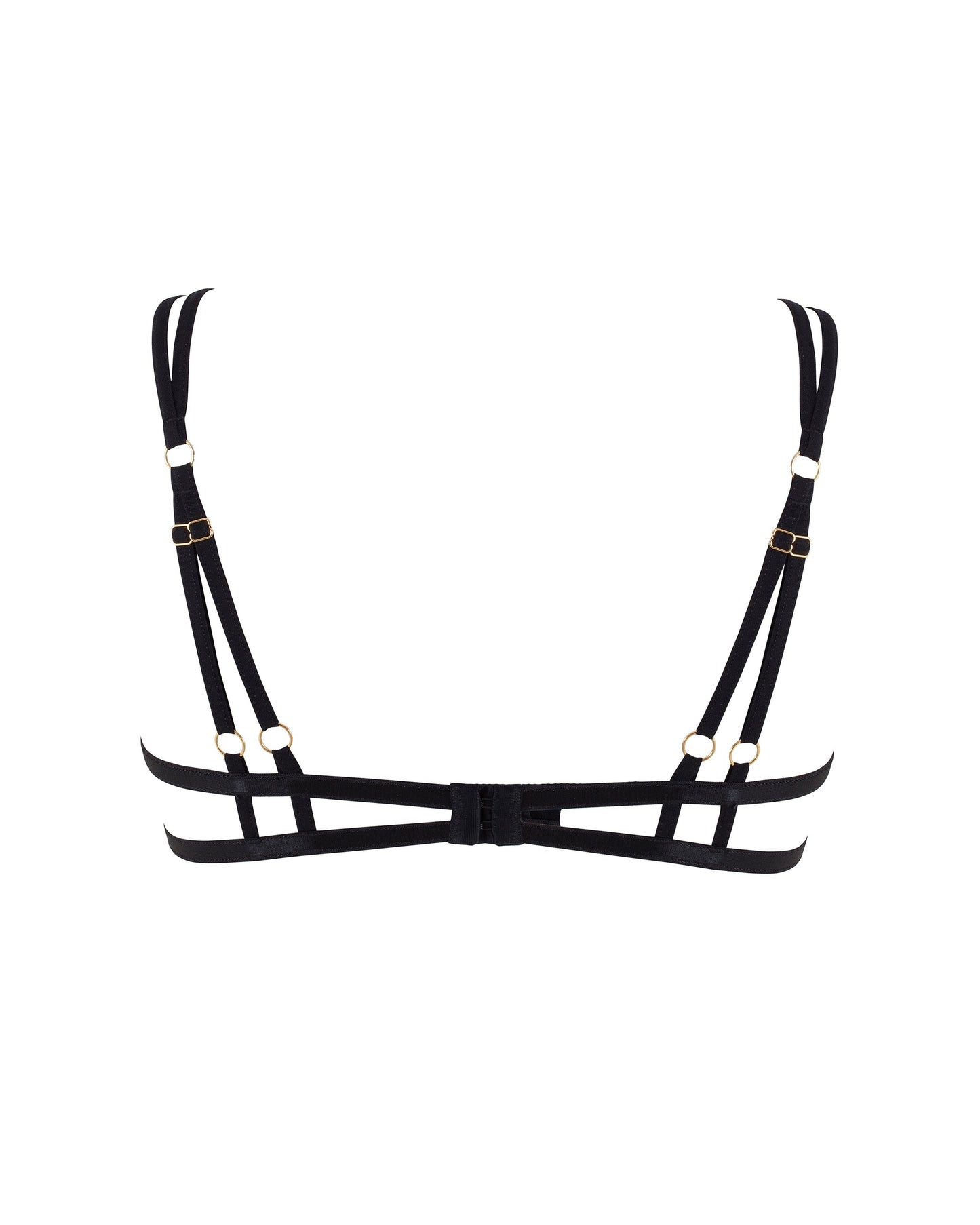 Emerson Open Lace Bra Black