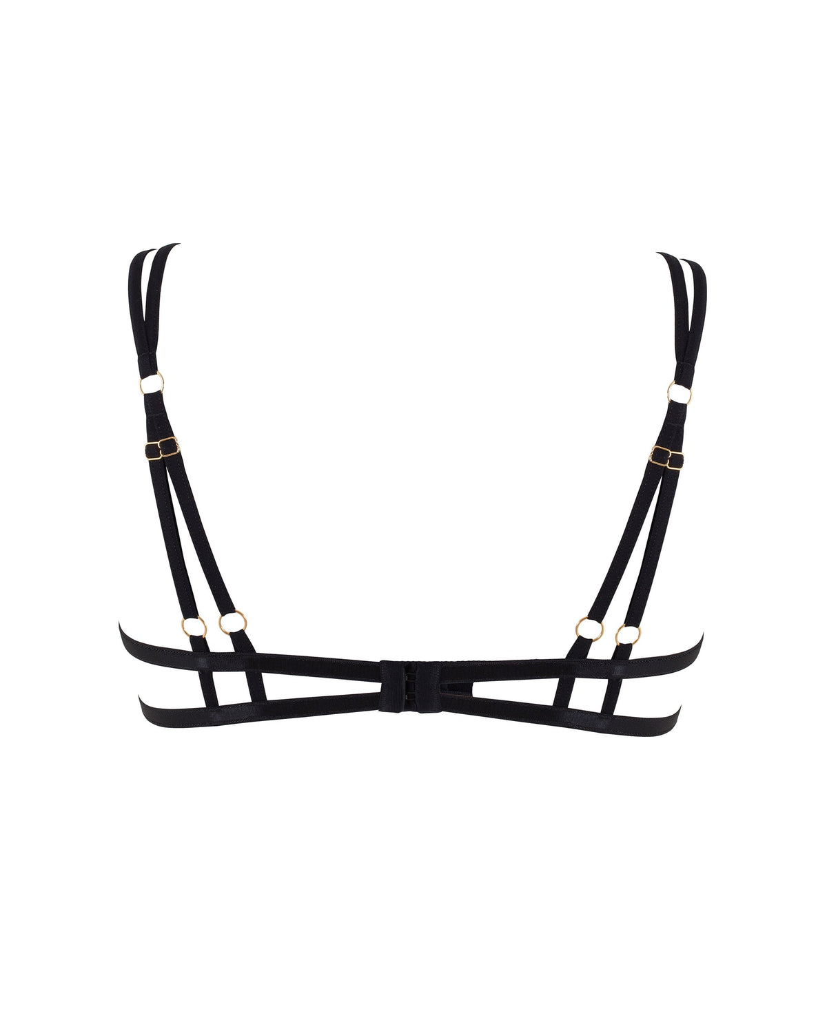 Emerson Open Lace Bra Black
