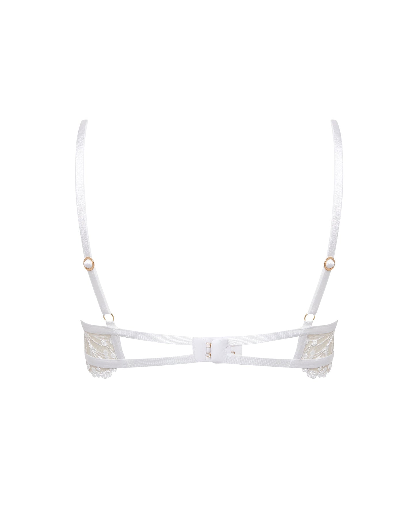 Marisa Embroidered Sheer Bra White