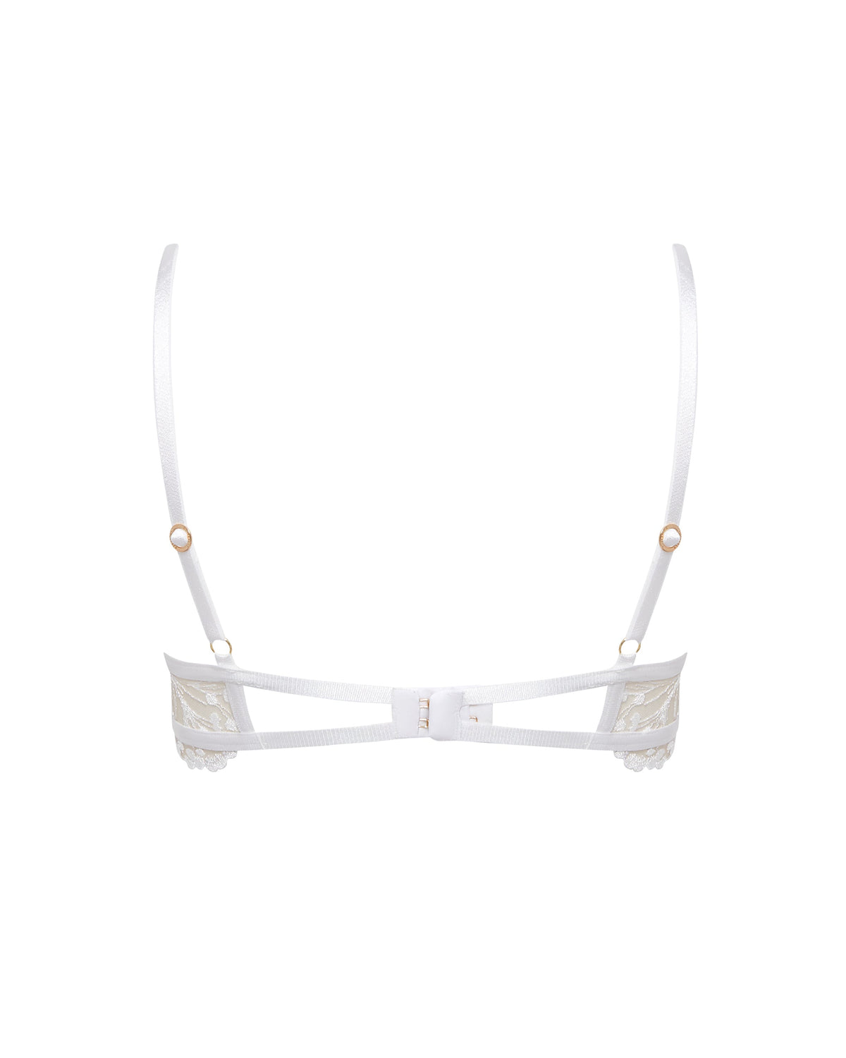 Marisa Embroidered Sheer Bra White
