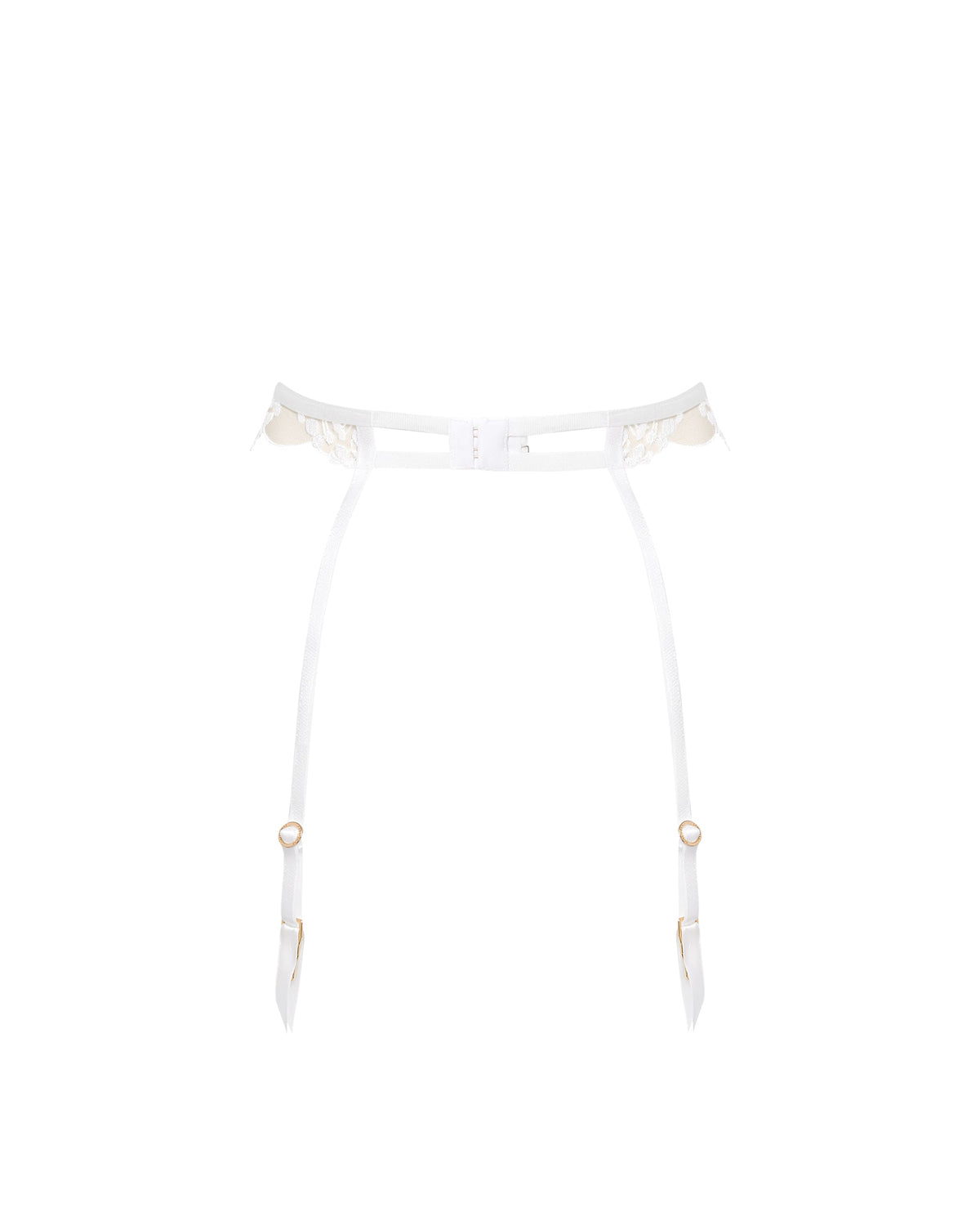 Marisa Garter Belt White/Sheer