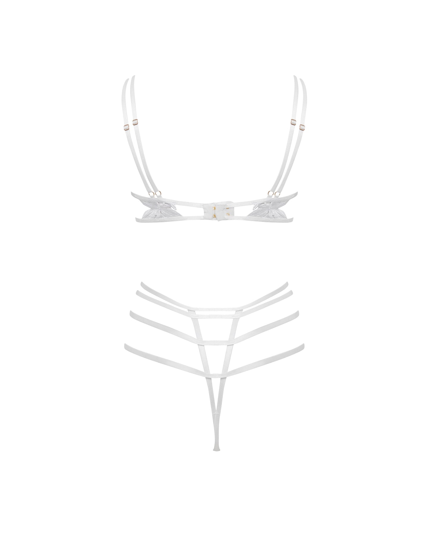 Ophelia Open Bodysuit White