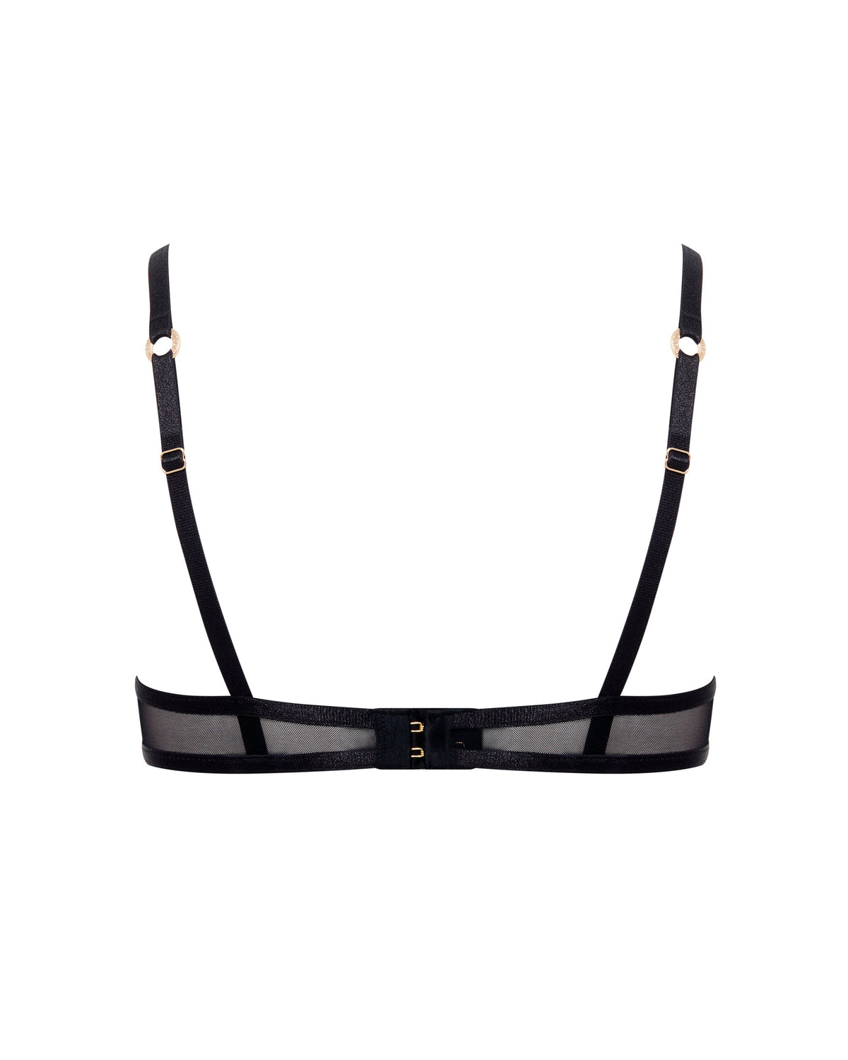 Naomi Sheer Mesh Bra Black