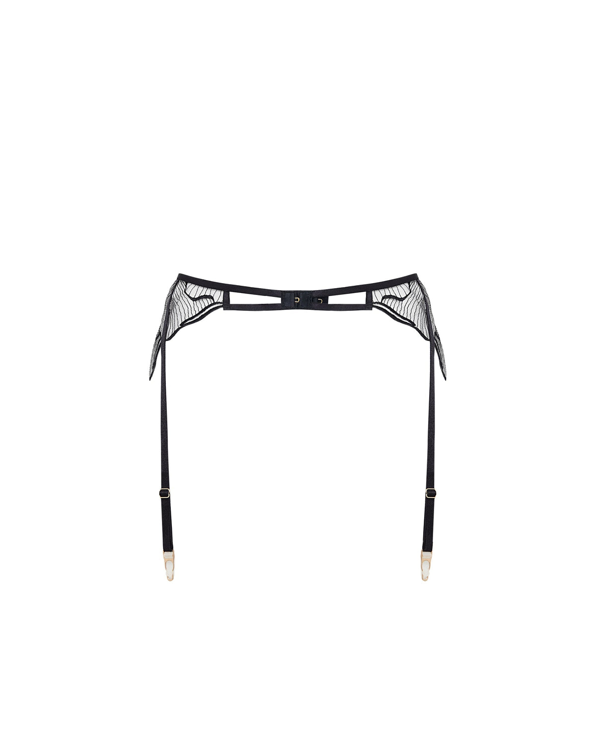 Marabel Garter Belt Black/Sheer