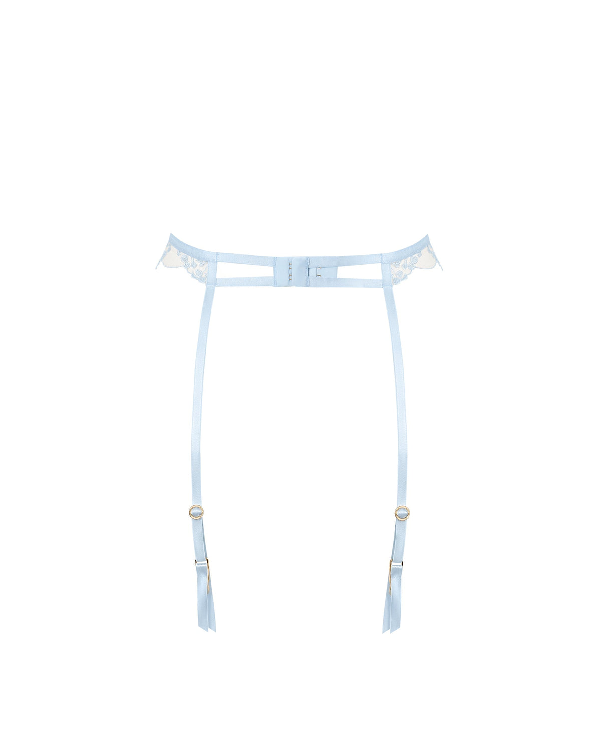 Marisa Garter Belt Ice Water Blue/Sheer