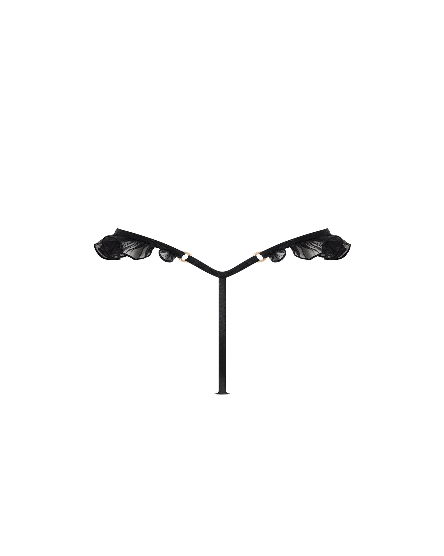 Venus Satin Thong Black