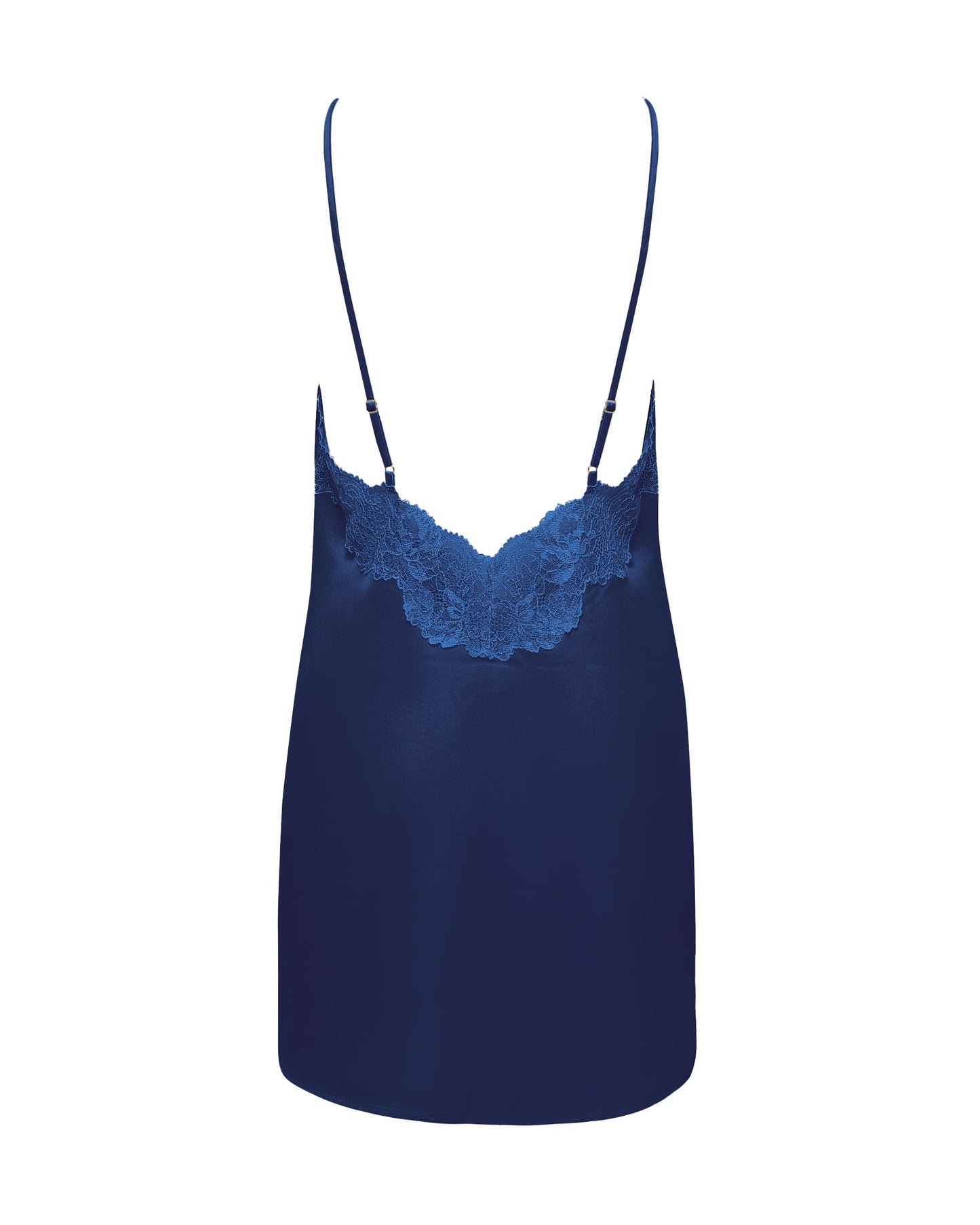 Isabella Satin Chemise Navy