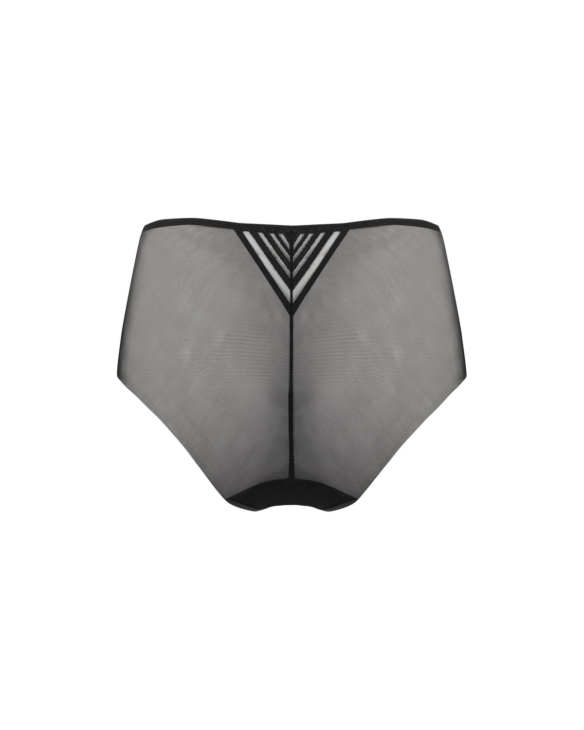 Flyn Embroidered High-Waisted Panty Black