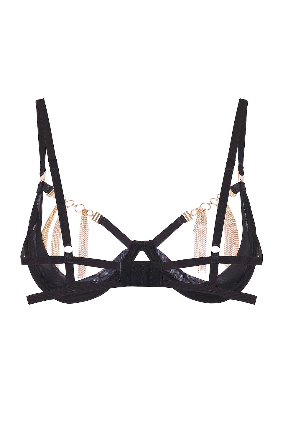 BLUEBELLA Aurora Open Bra Black & Gold