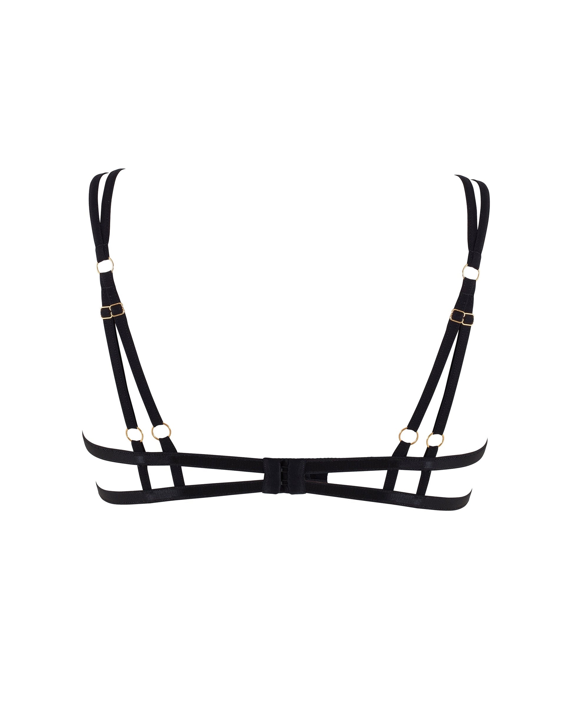  Emerson Open Lace Bra Black
