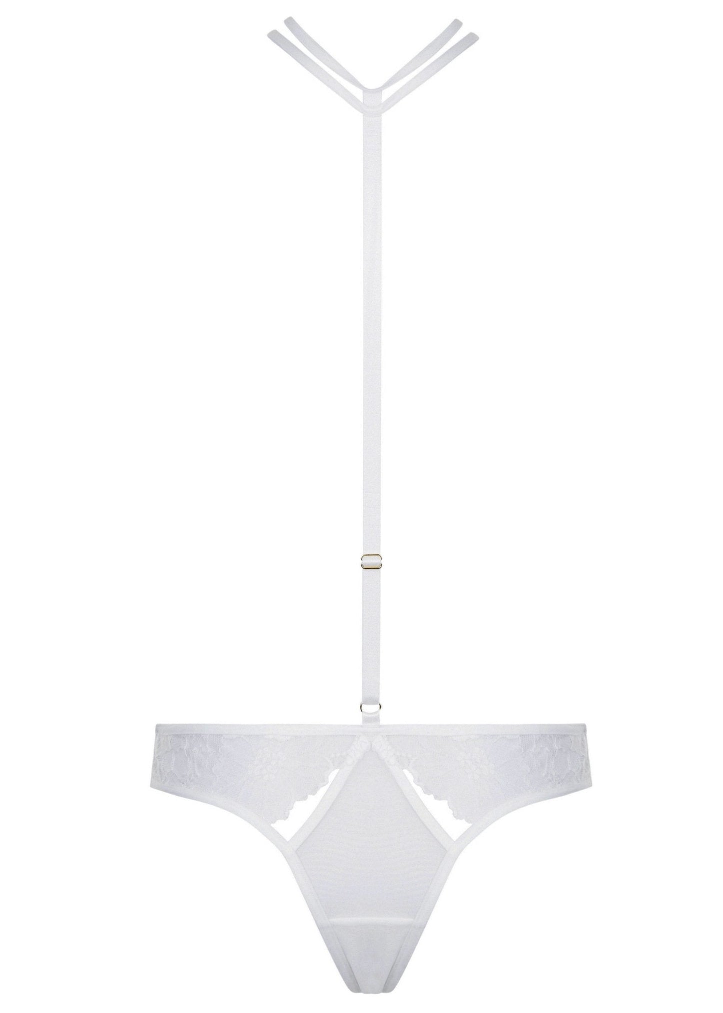 BLUEBELLA Emerson (Ivory) Lace And Mesh Harness Brief