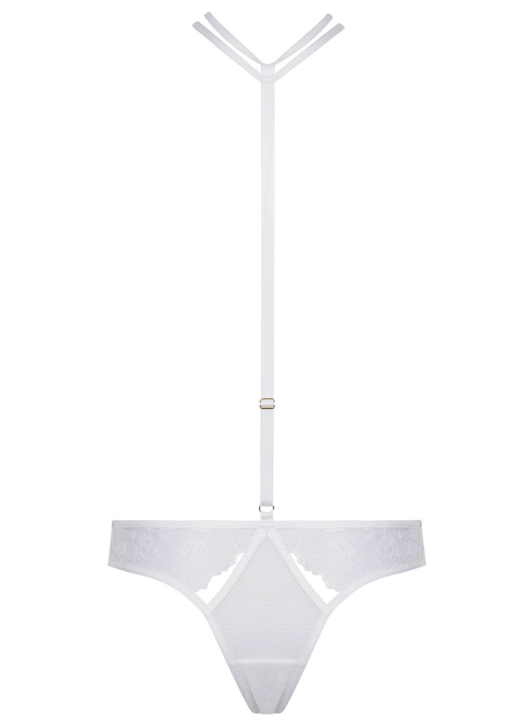 BLUEBELLA Emerson (Ivory) Lace And Mesh Harness Brief