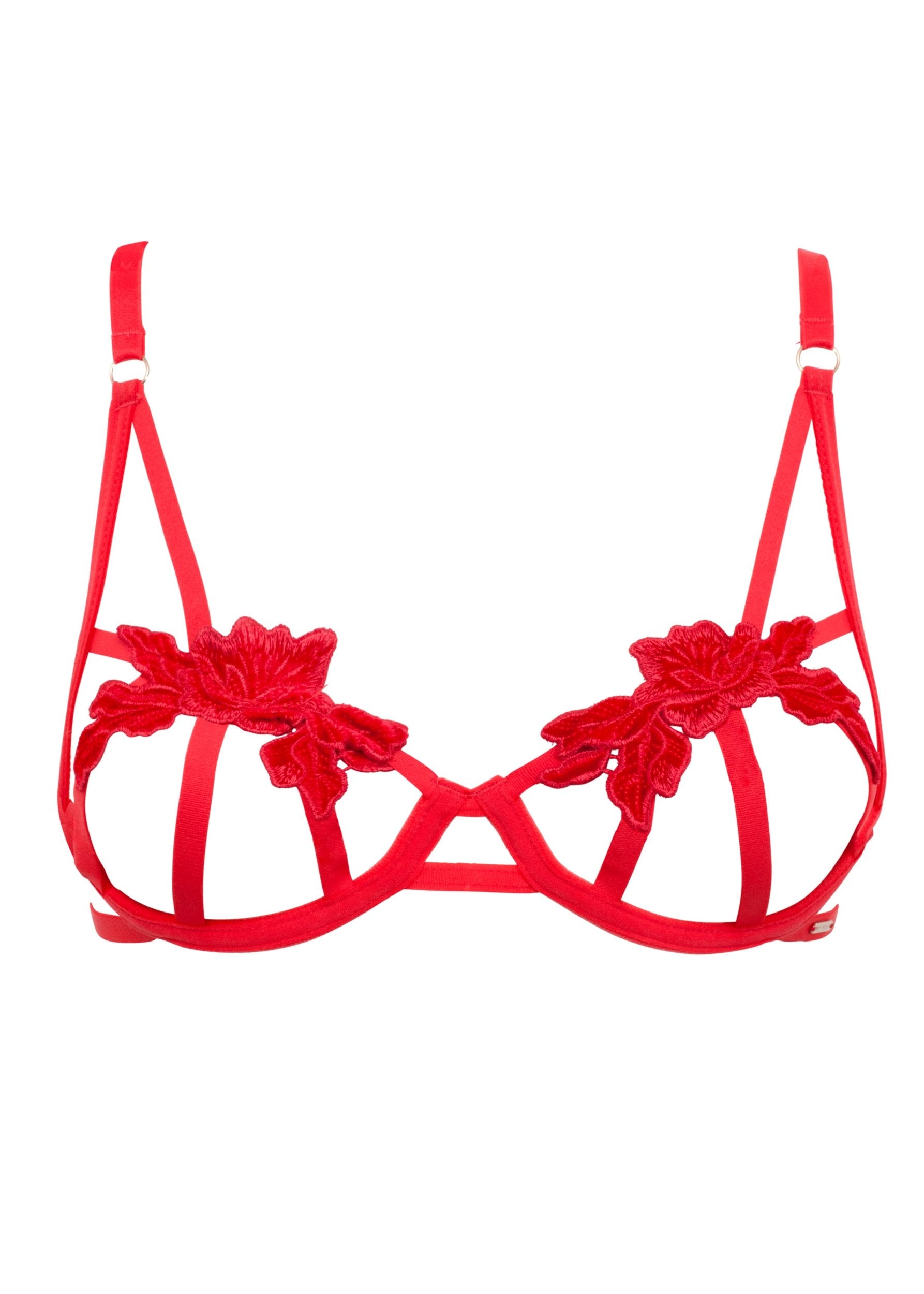 BLUEBELLA Eden (Red) Cupless Bra