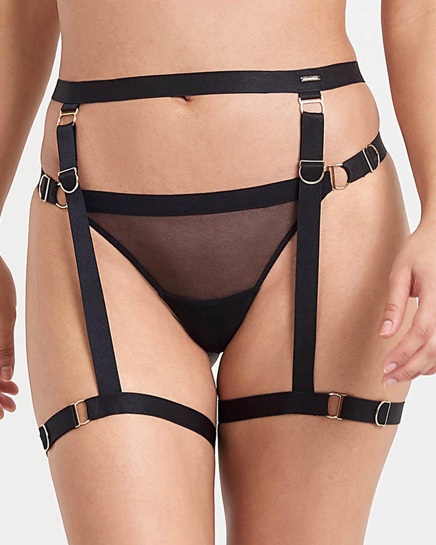  Thea Thigh Harness Black
