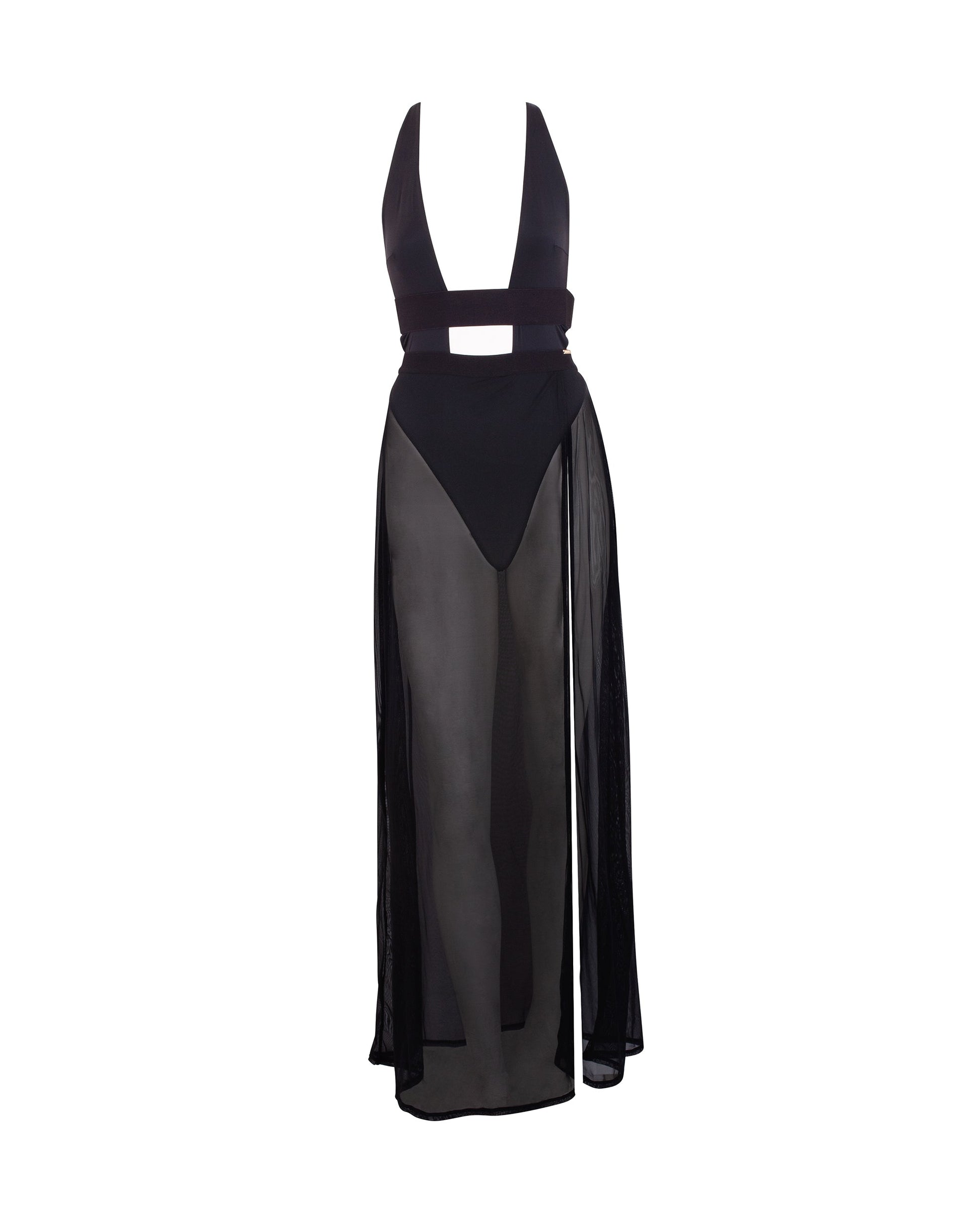  Topaz Long Chemise Black