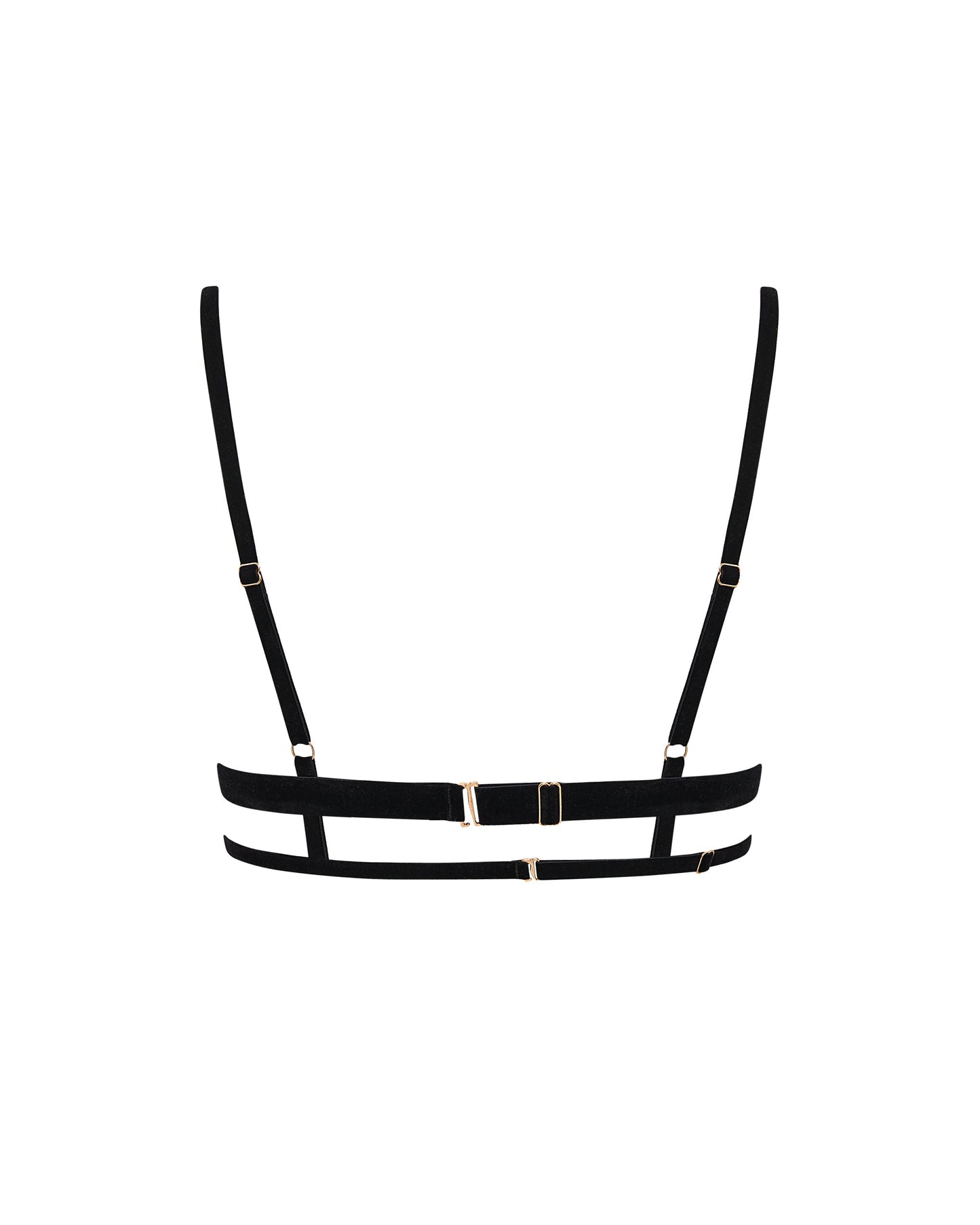  Simone Open Harness Bra Black