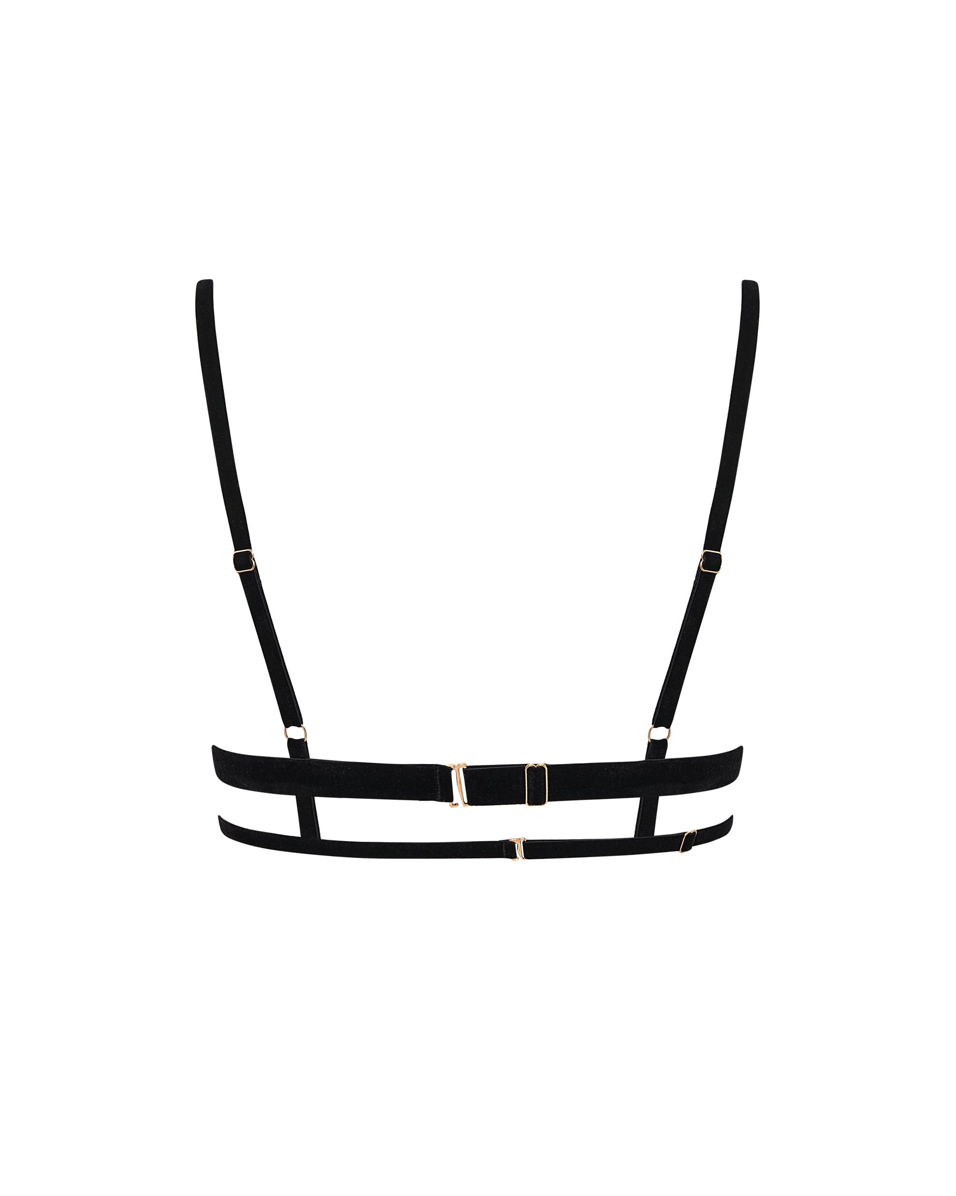  Simone Open Harness Bra Black