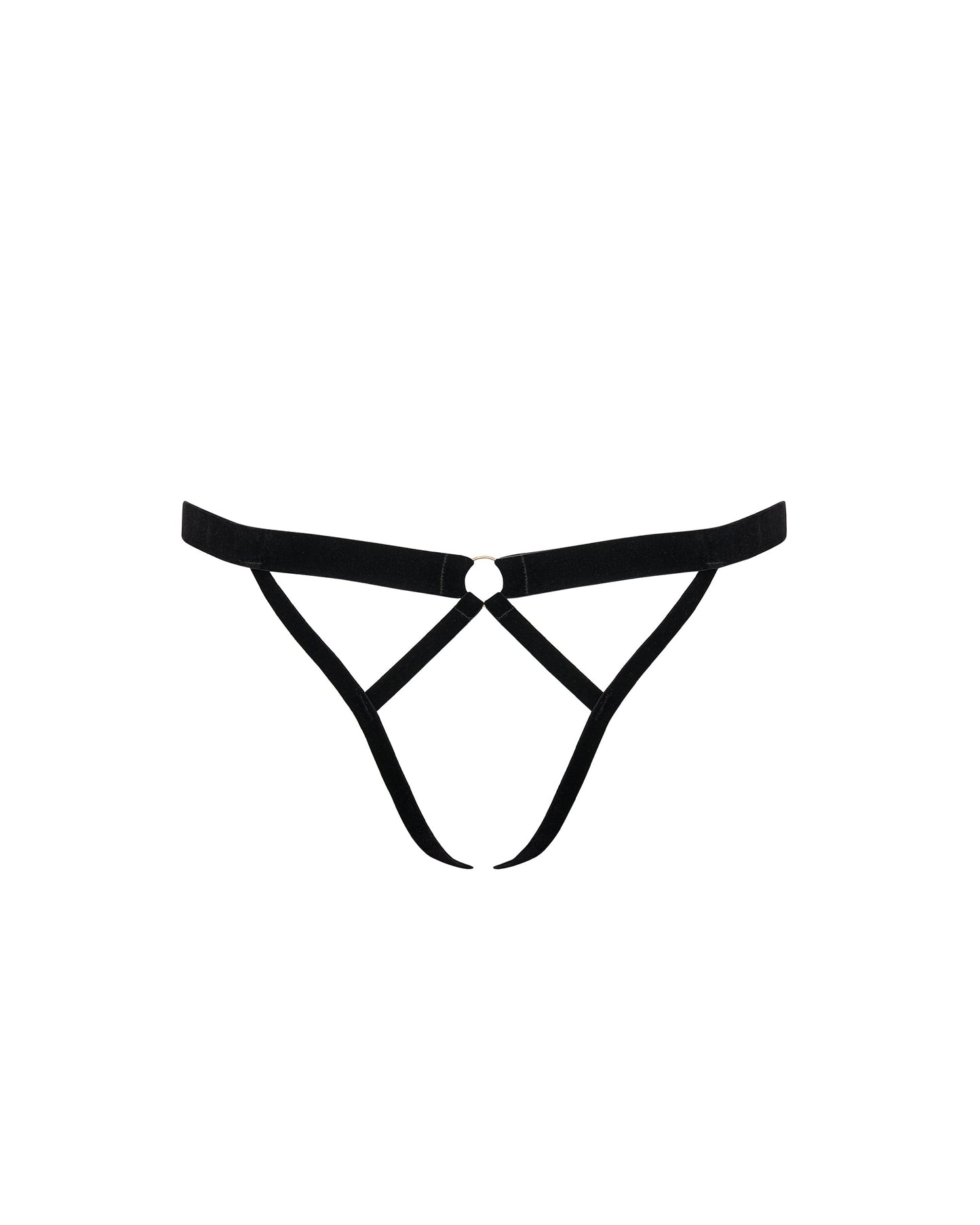  Simone Ouvert Panty Black/Gold