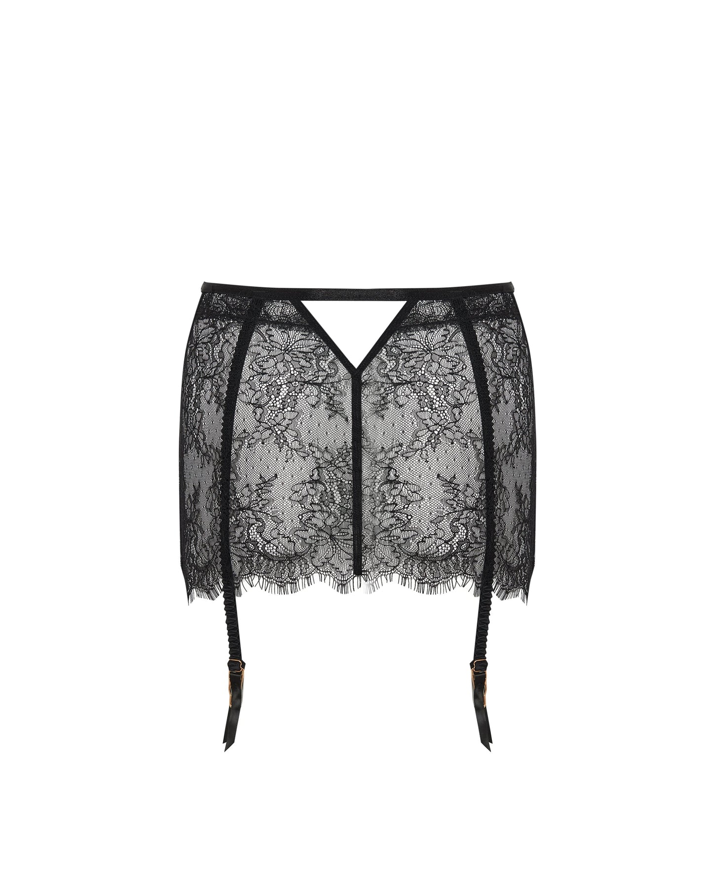  Camelia Skirt Garter Belt Black