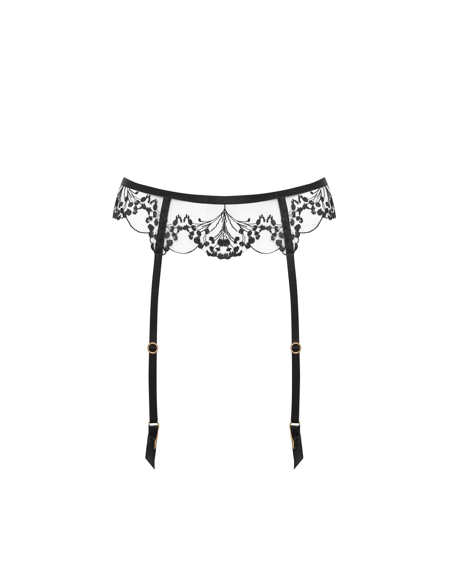  Marisa Garter Belt Black/Sheer