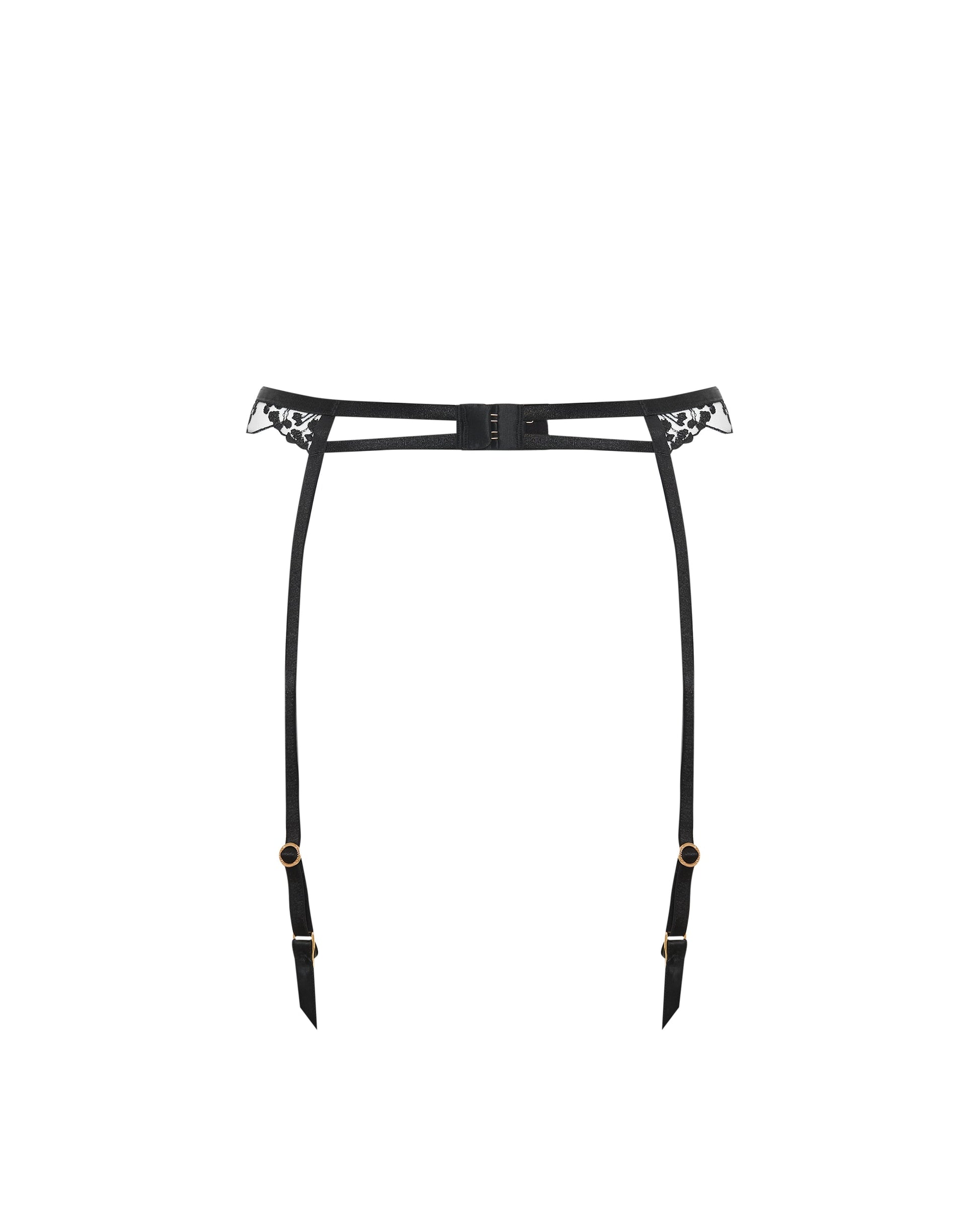  Marisa Garter Belt Black/Sheer