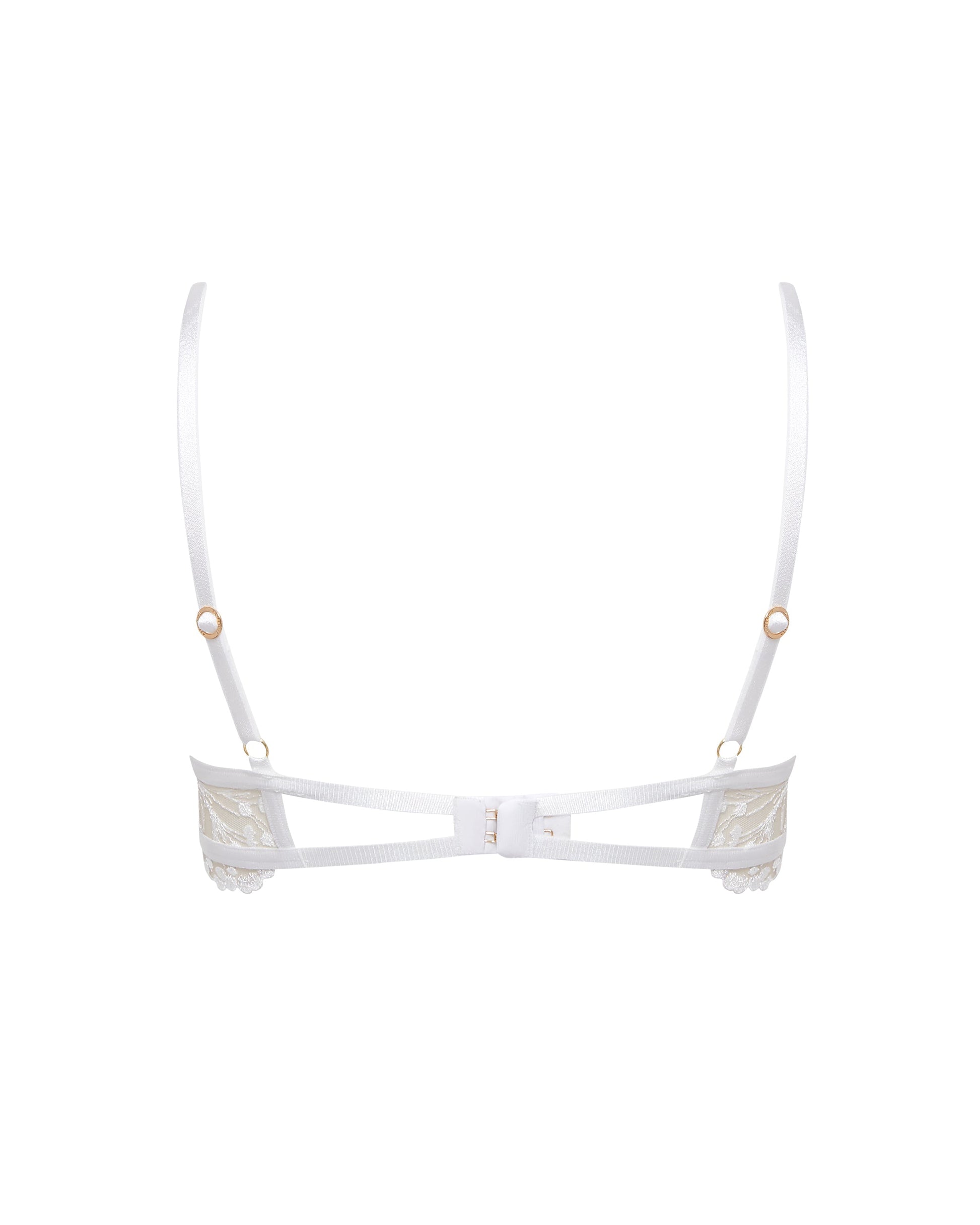  Marisa Embroidered Sheer Bra White