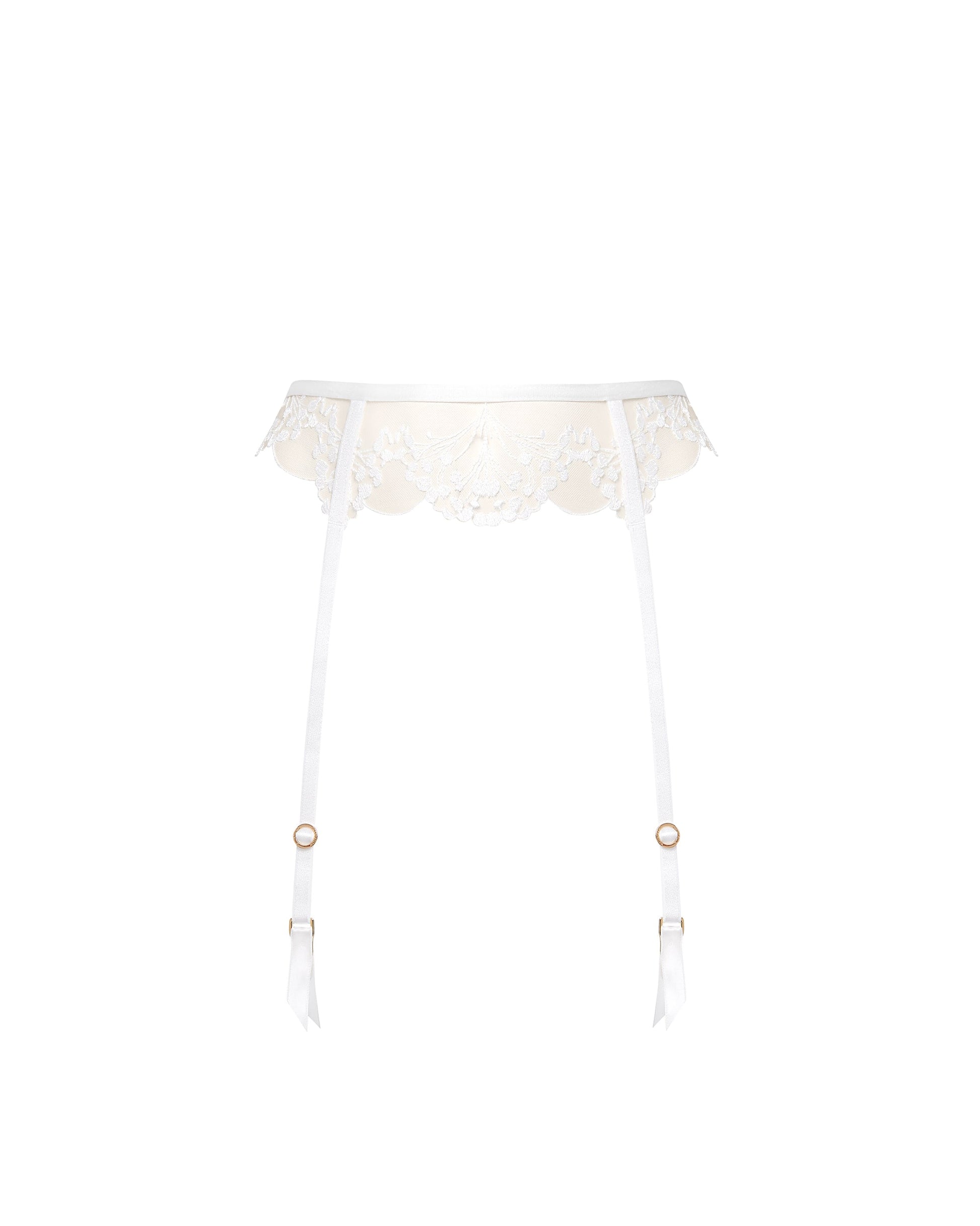  Marisa Garter Belt White/Sheer