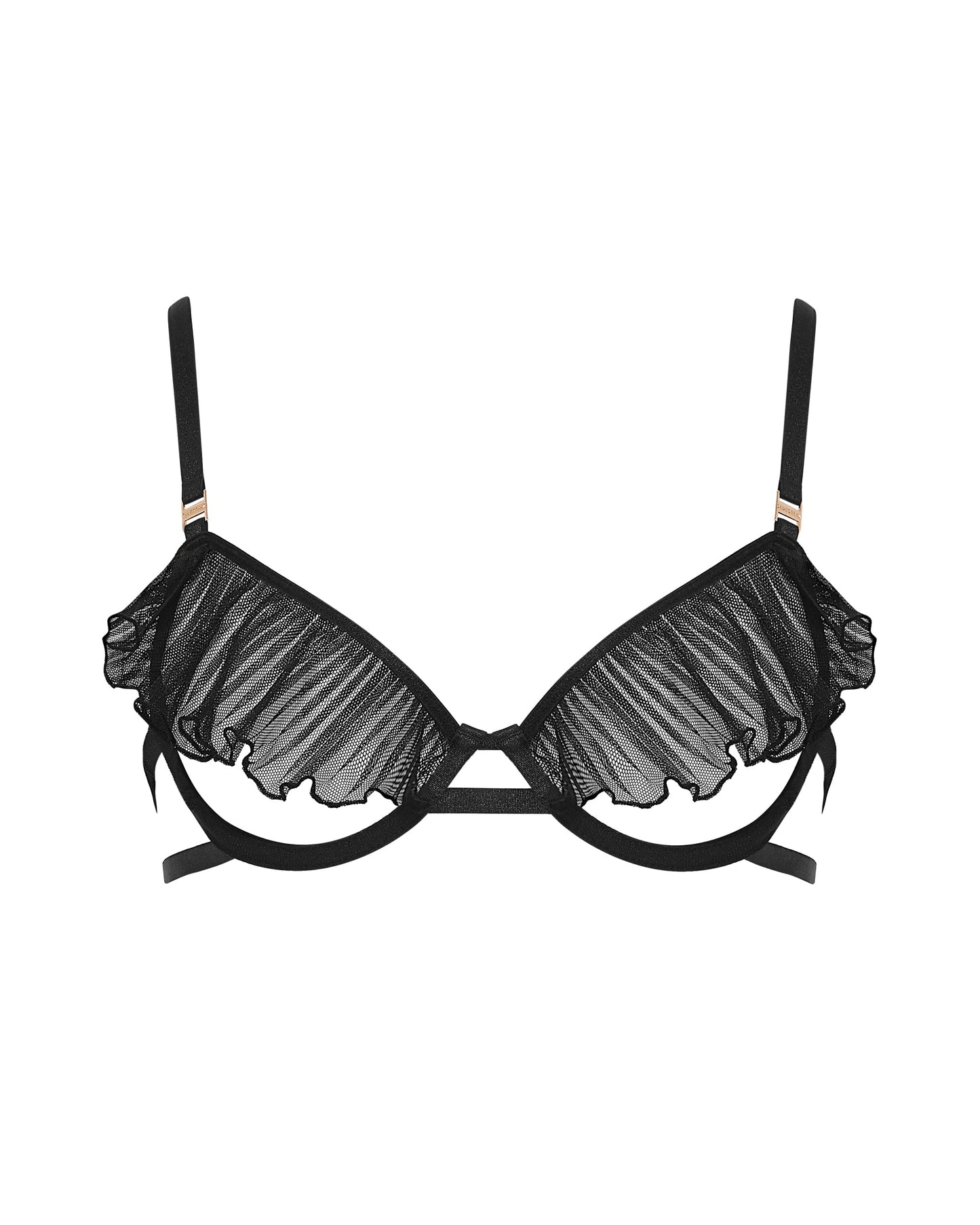  Matisse Sheer Open Bra Black