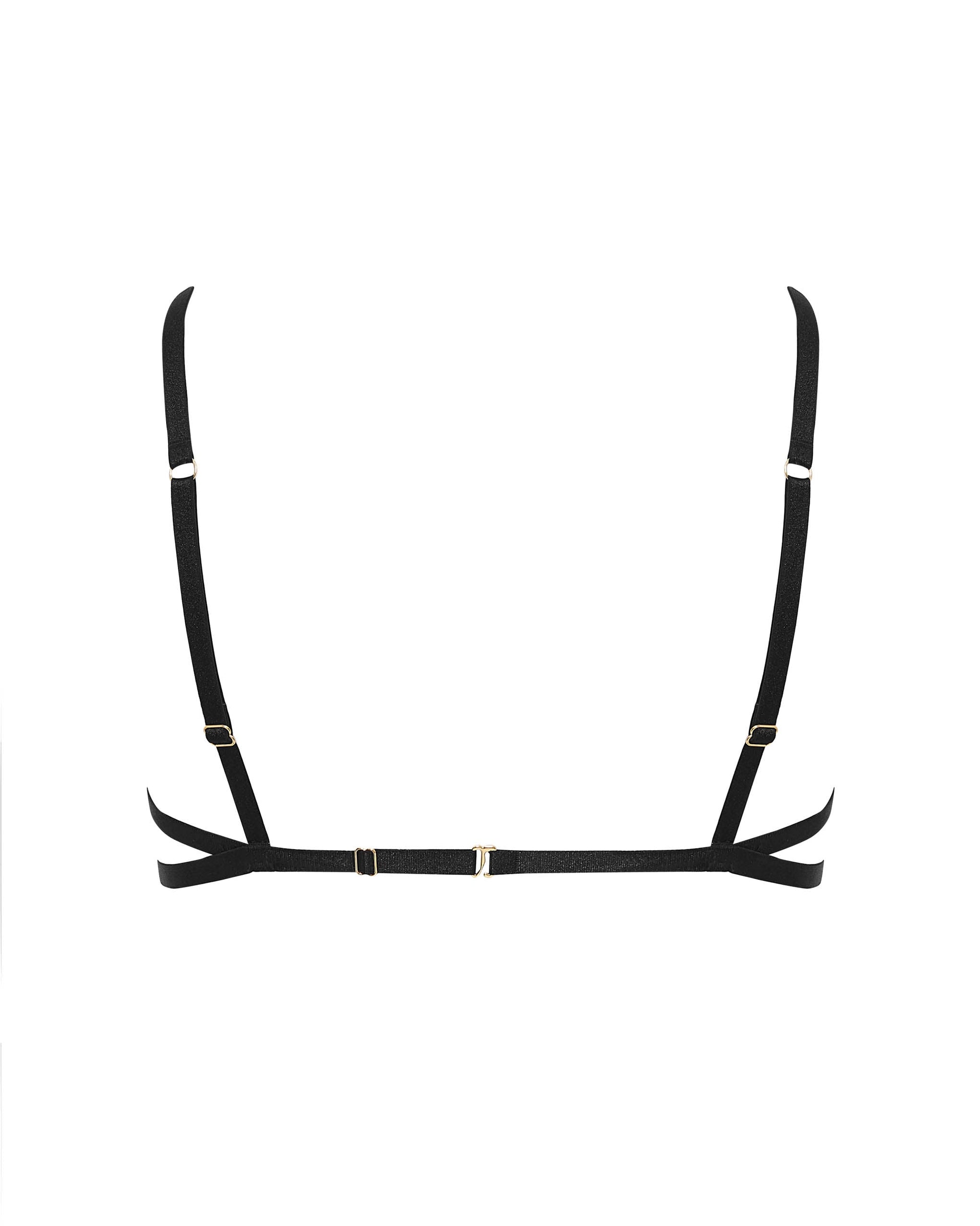  Matisse Sheer Open Bra Black