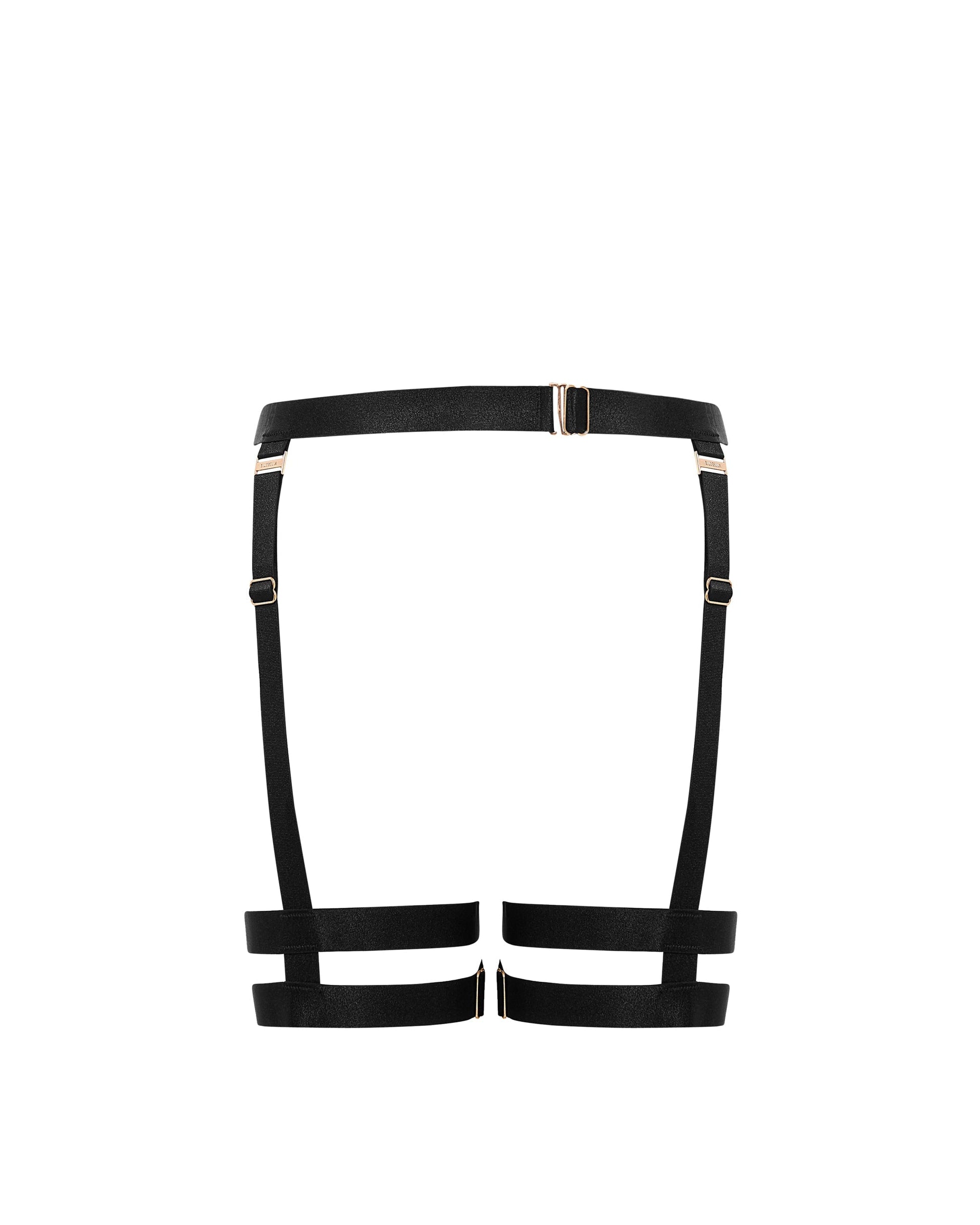  Trinity Thigh Harness Black