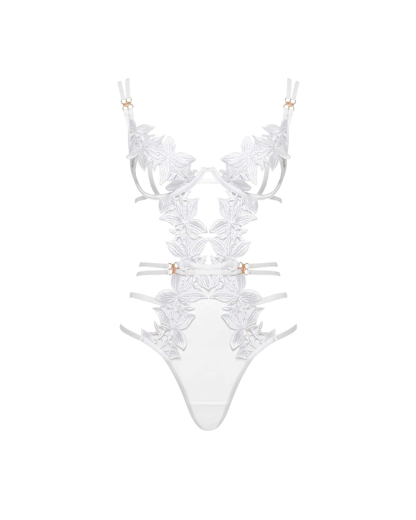  Ophelia Open Bodysuit White