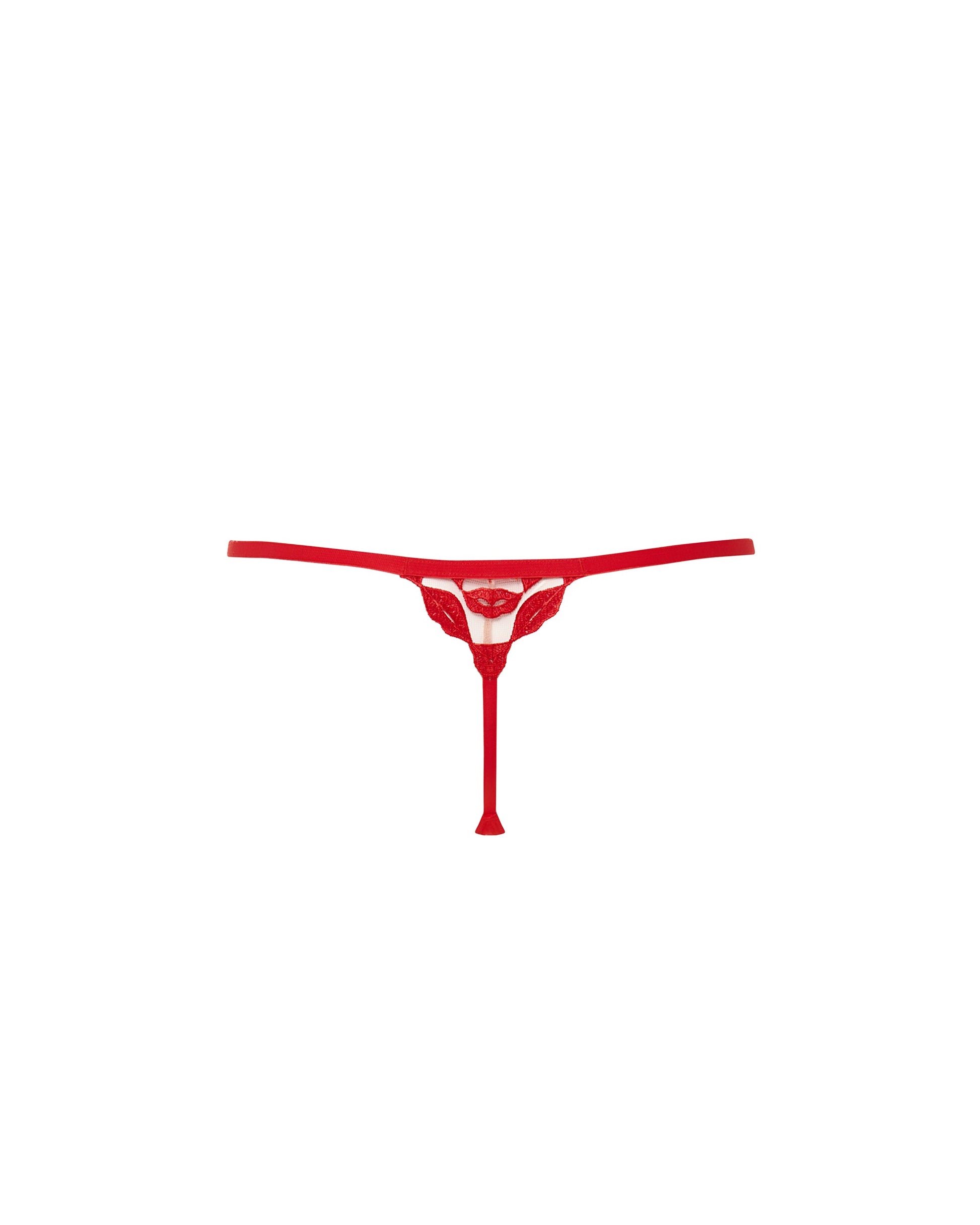  Marian Thong Red/Sheer