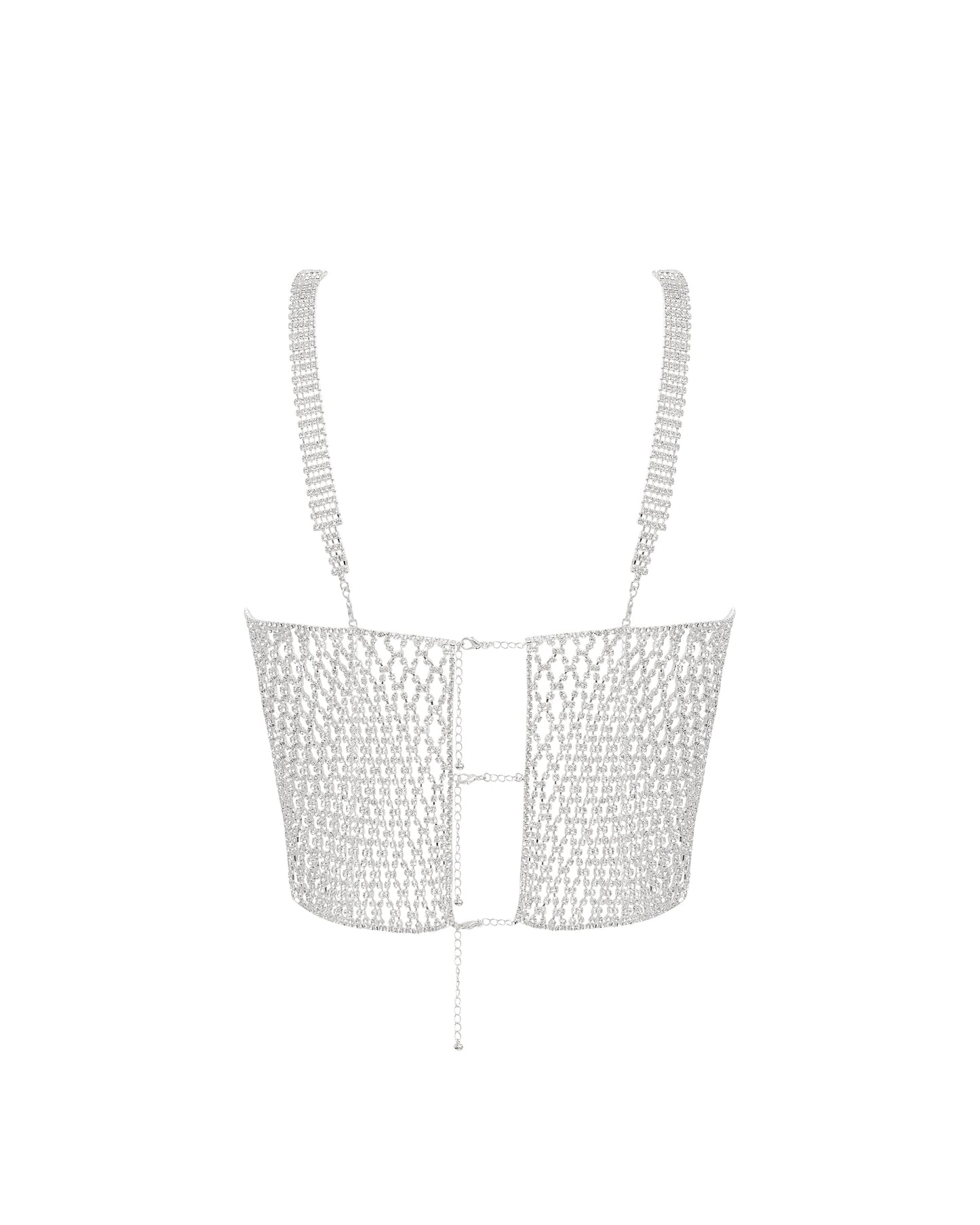  Elsa Diamond Lattice Cami Silver/Clear