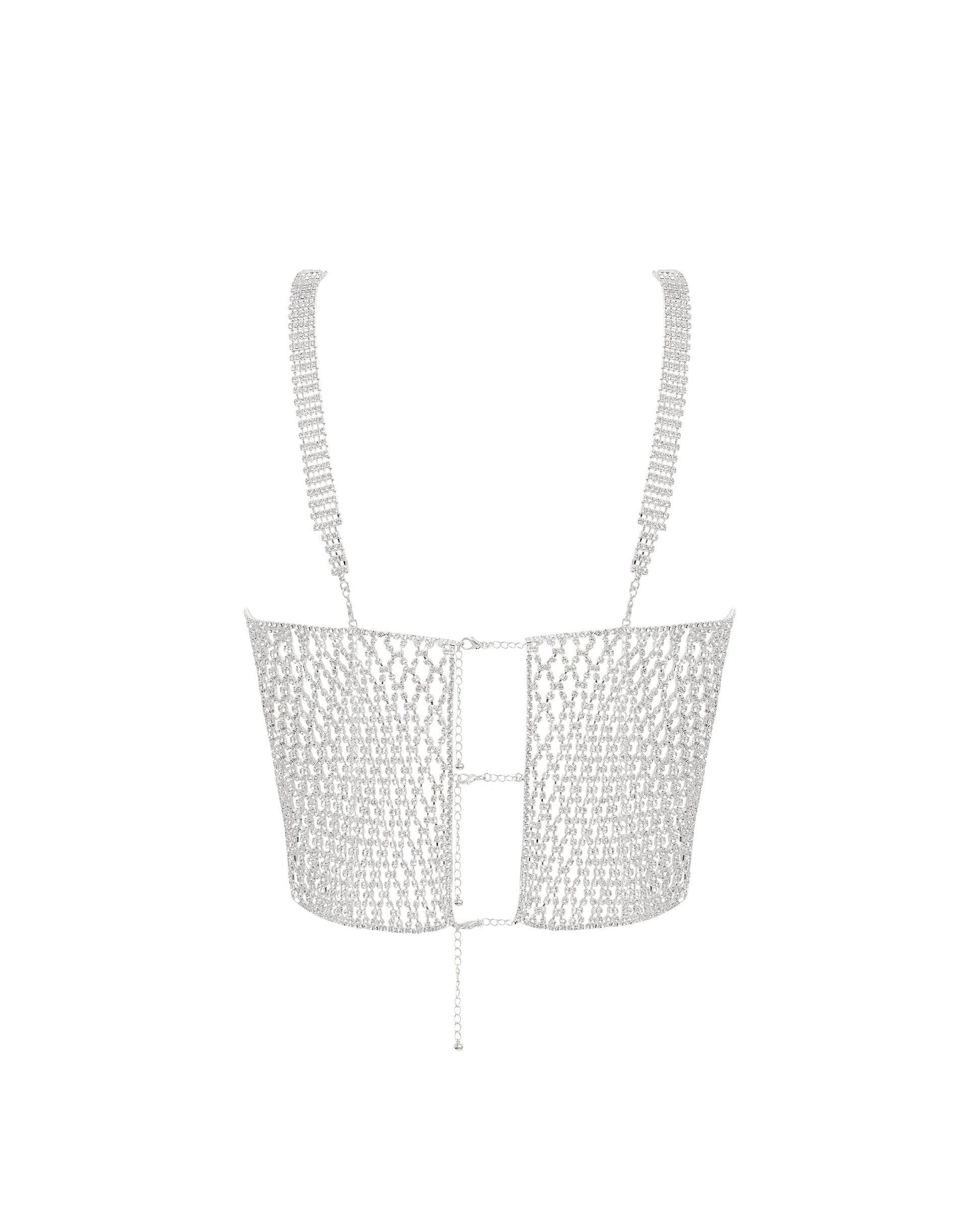  Elsa Diamond Lattice Cami Silver/Clear