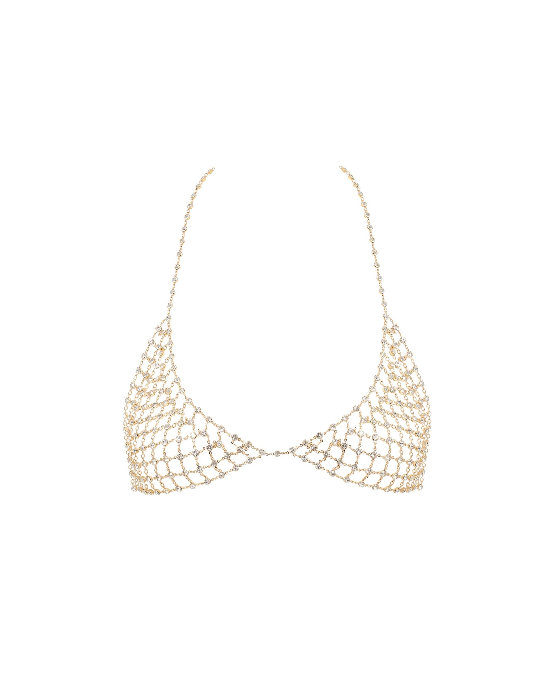  Marli Diamond Lattice Bra Gold