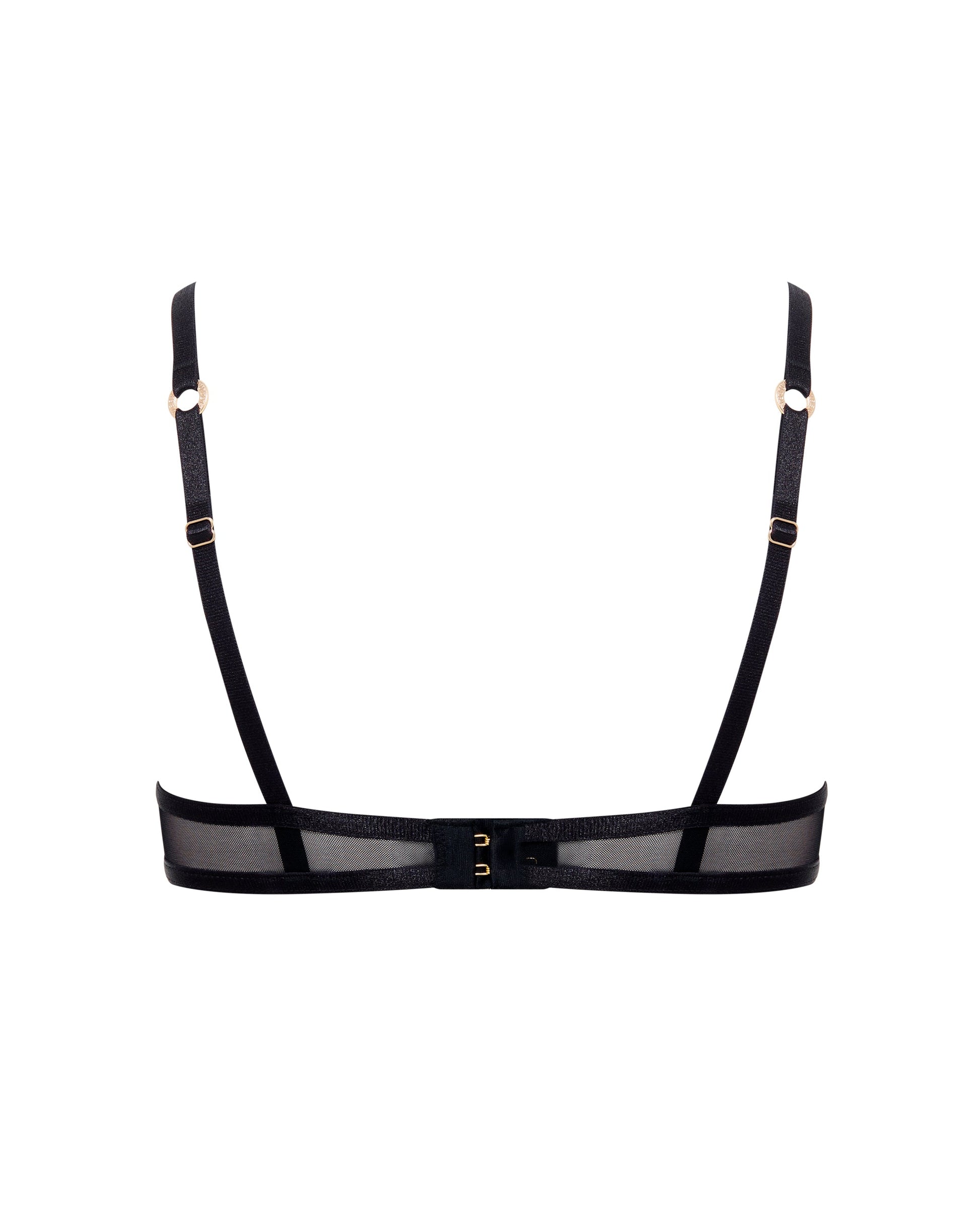  Naomi Sheer Mesh Bra Black