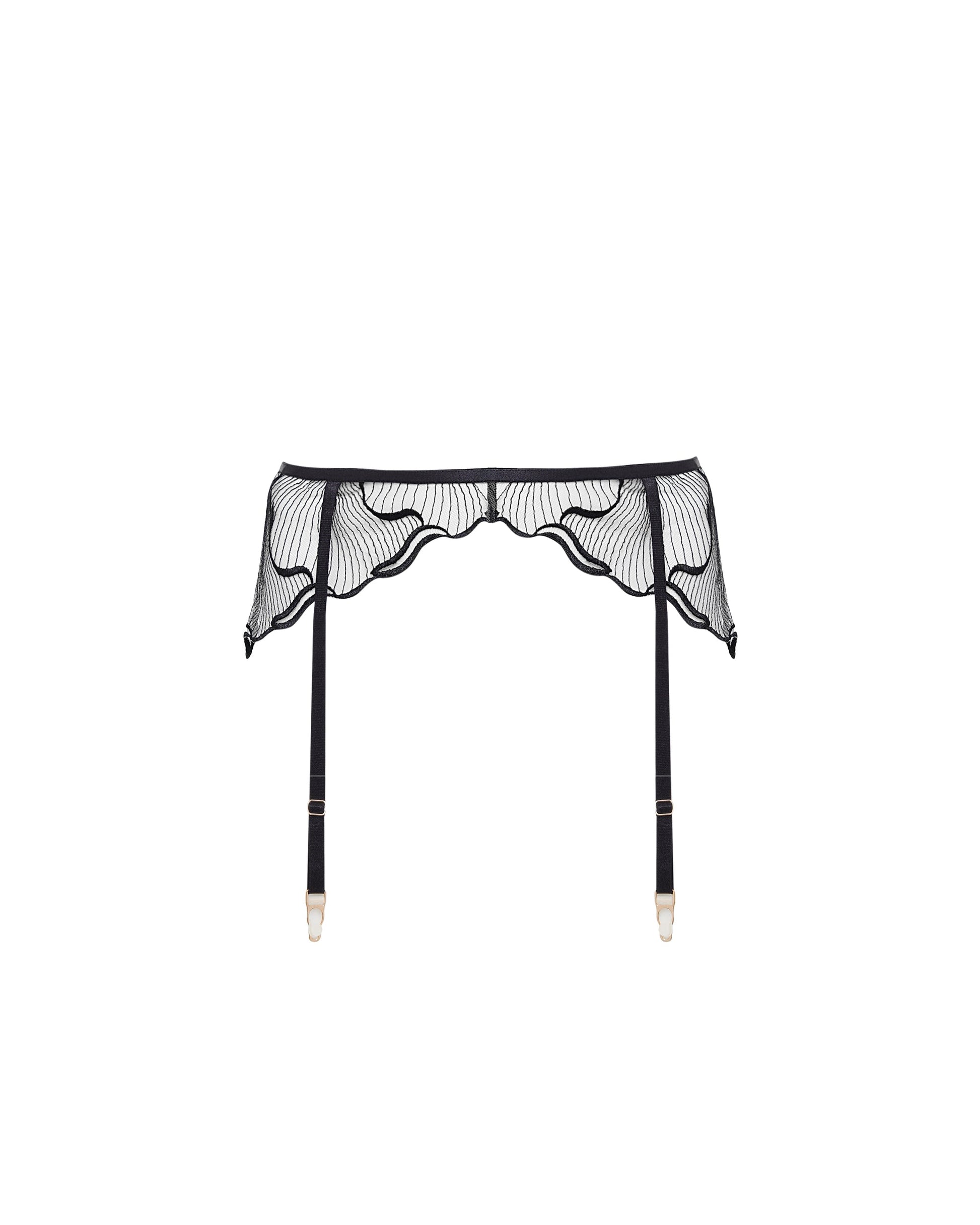  Marabel Garter Belt Black/Sheer