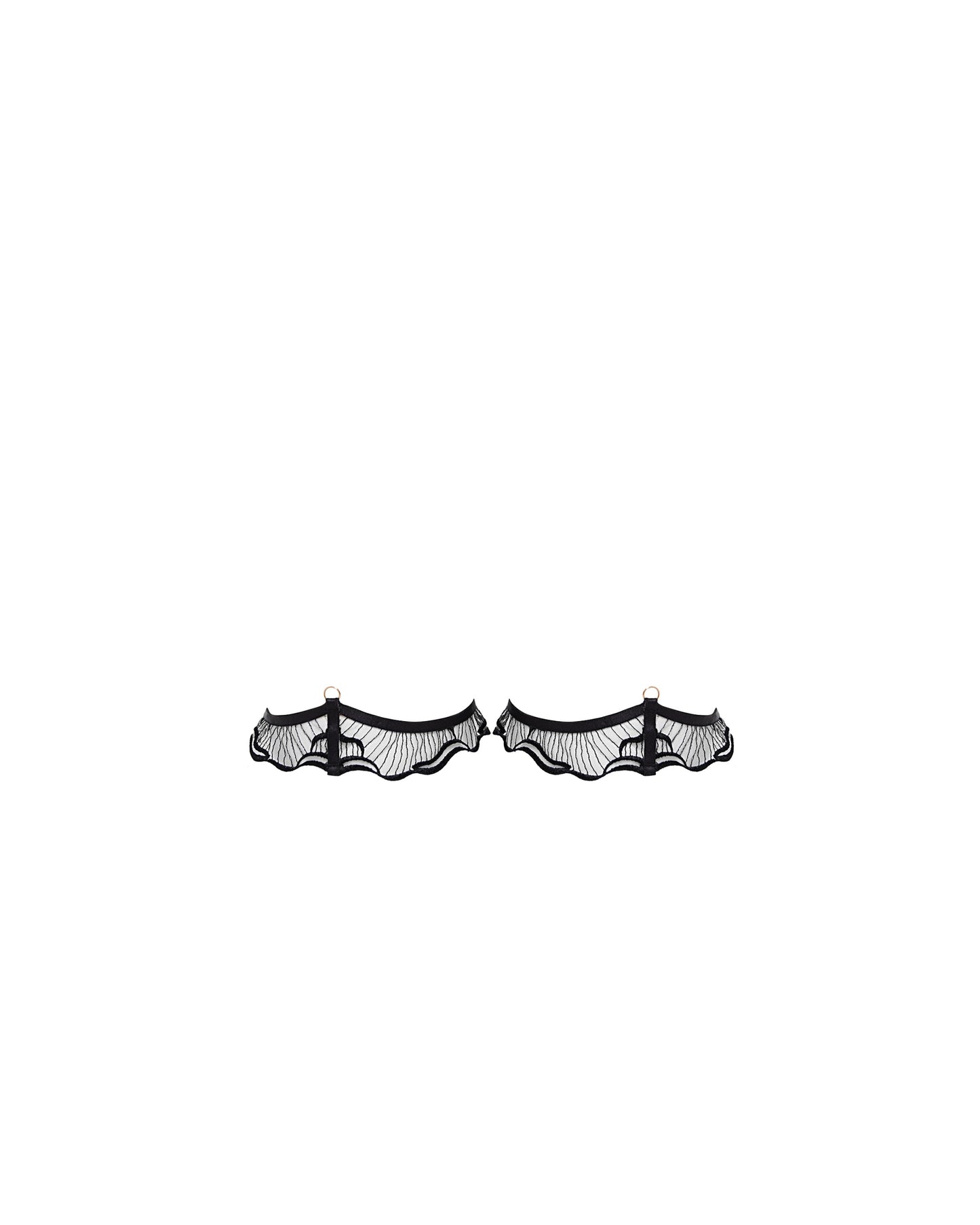  Marabel Detachable Thigh Garters Black/Sheer