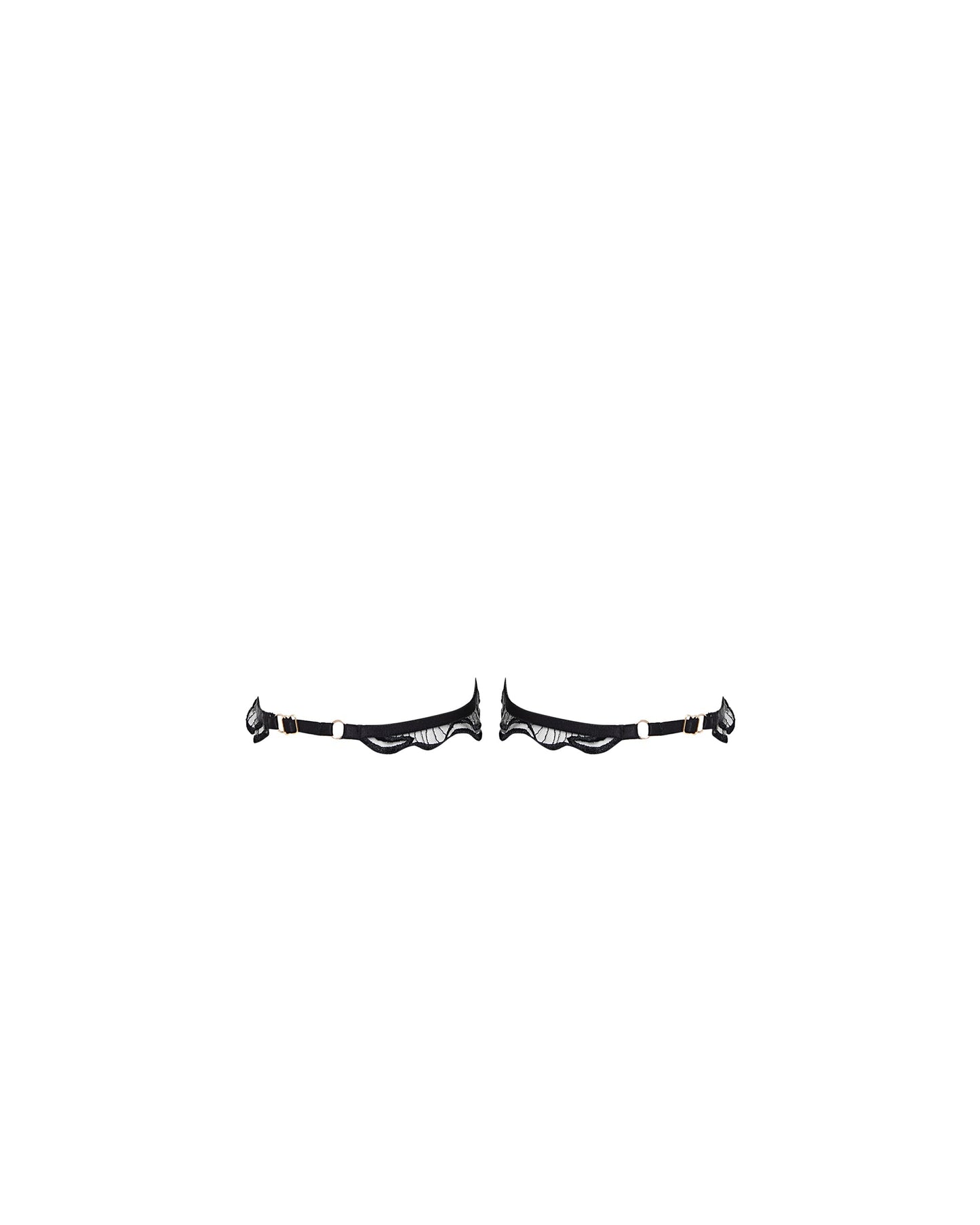  Marabel Detachable Thigh Garters Black/Sheer