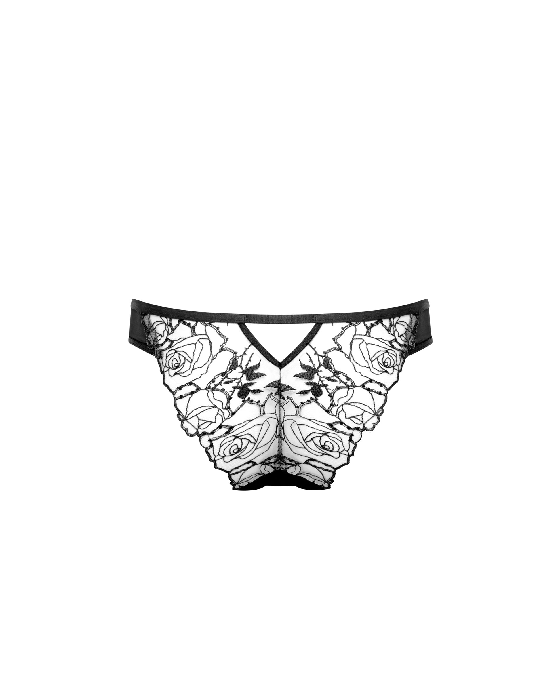  Rosalie Panties Black/Sheer