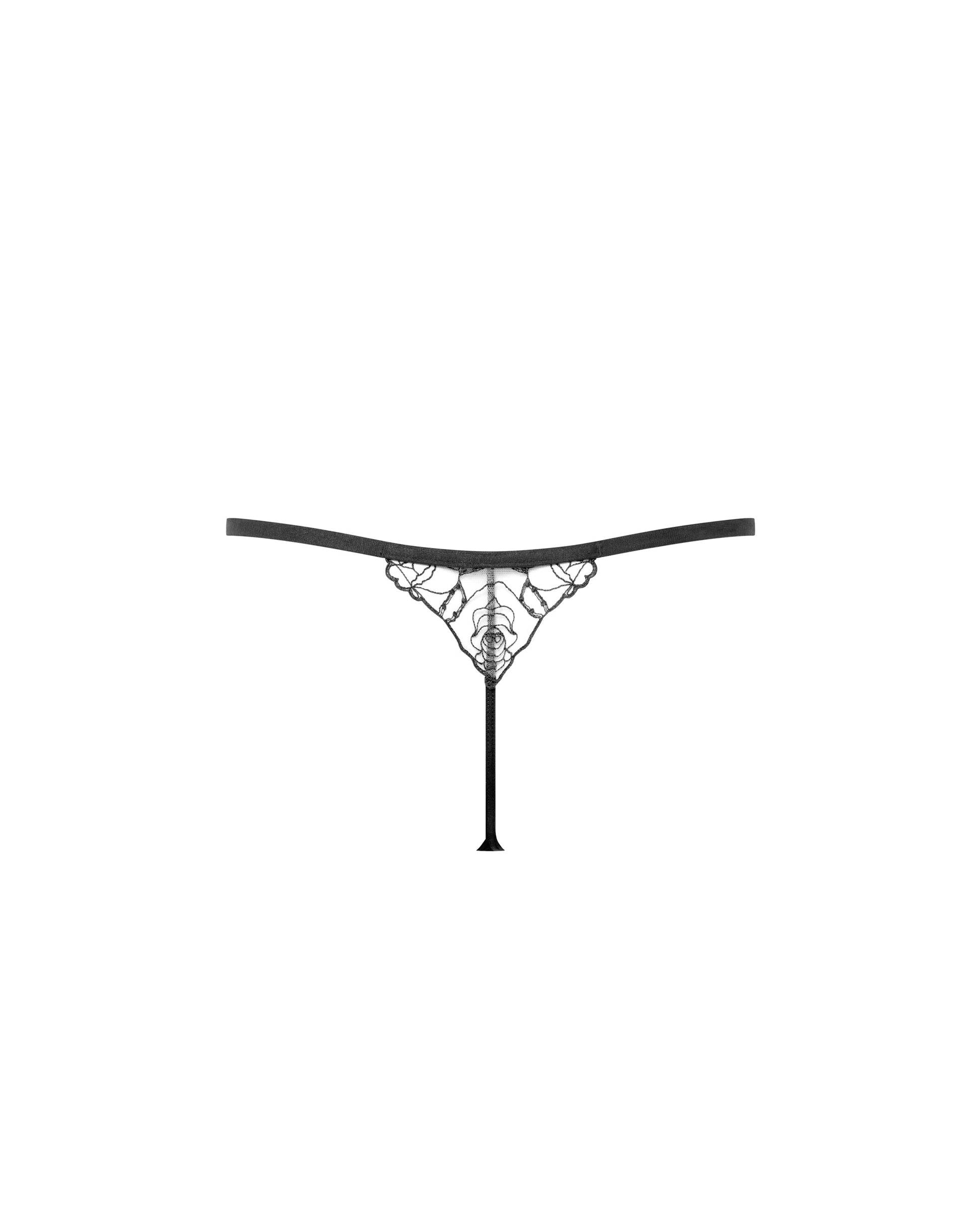  Rosalie Thong Black/Sheer