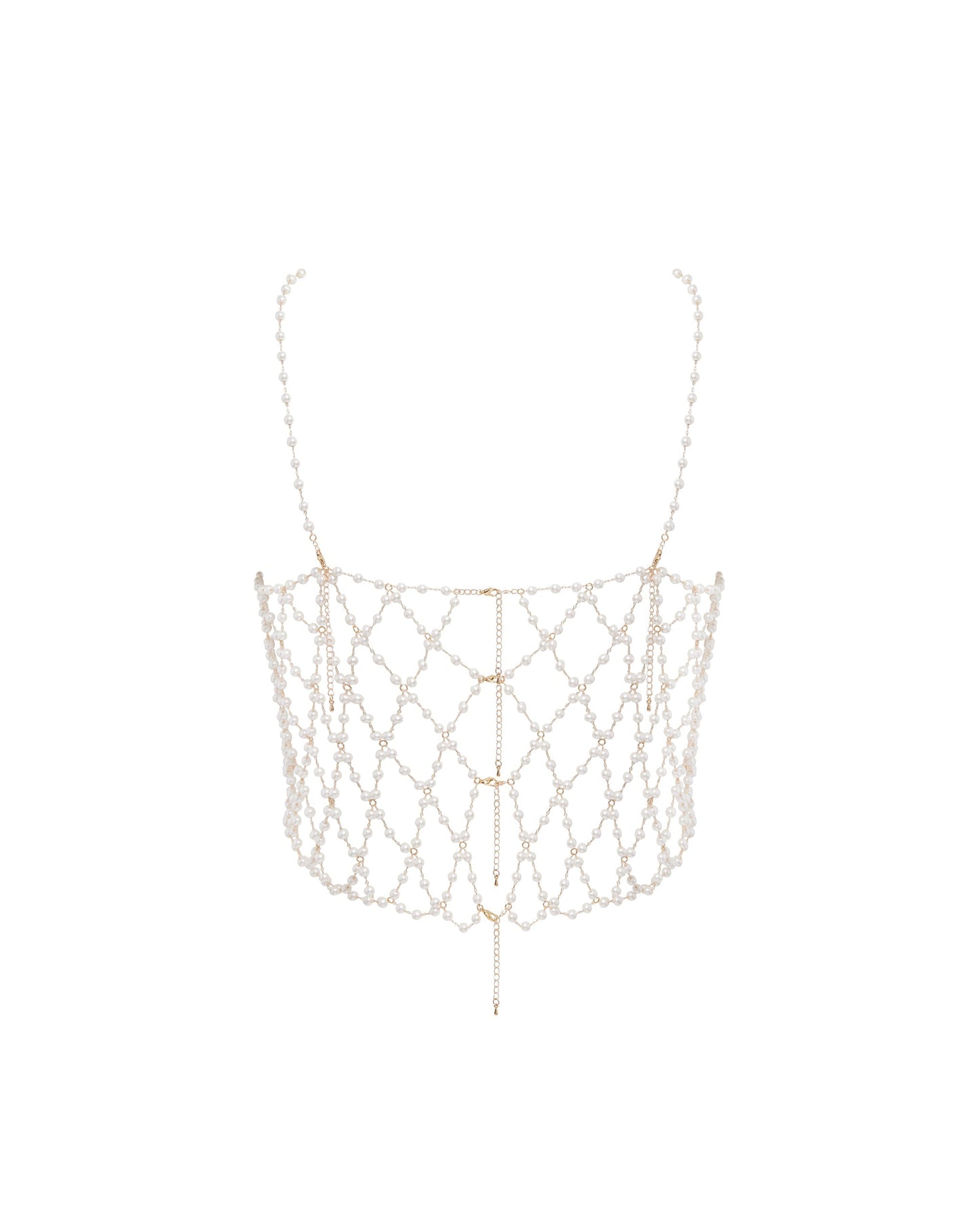  Pearl Crop Cami Pearl/Gold
