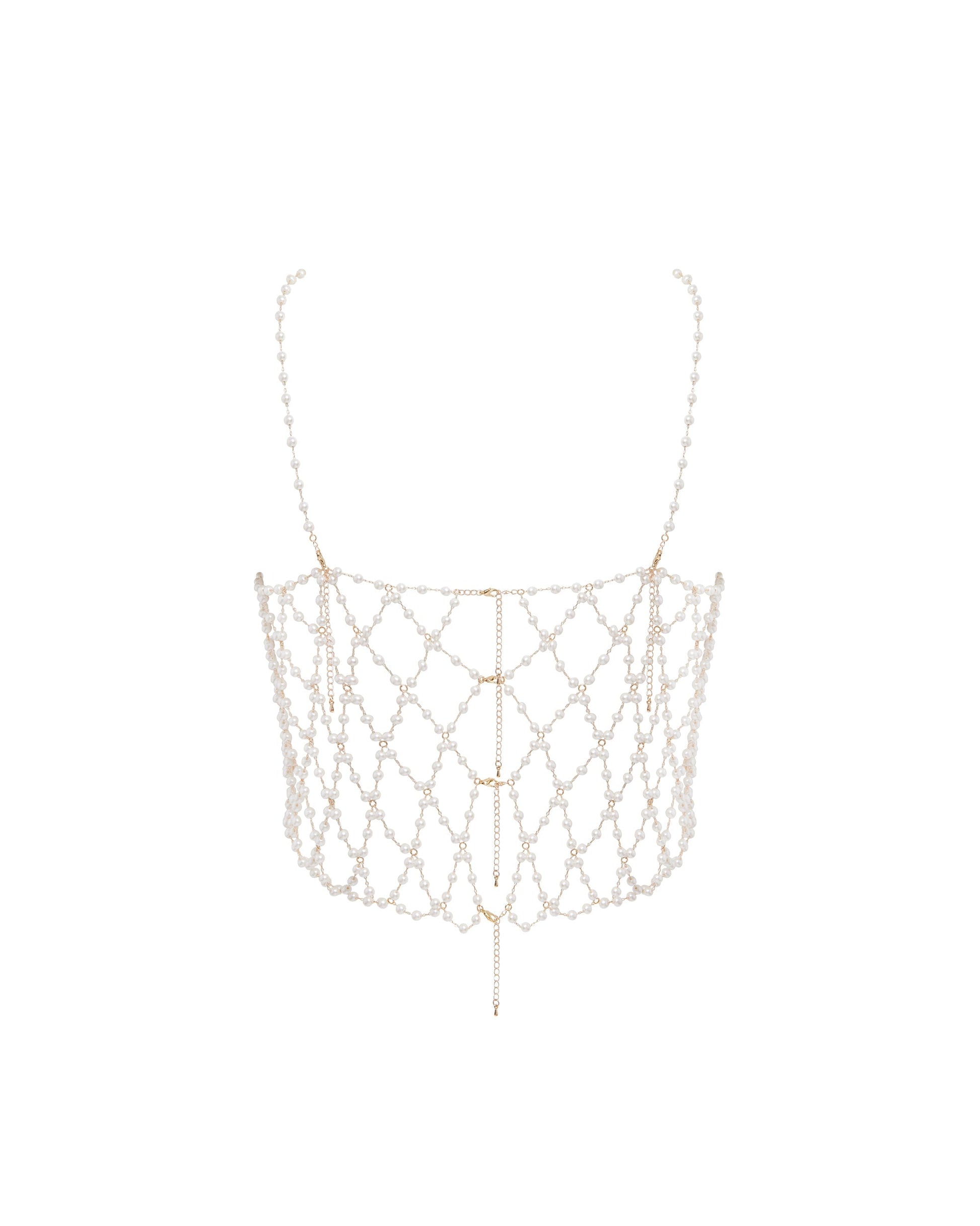  Pearl Crop Cami Pearl/Gold
