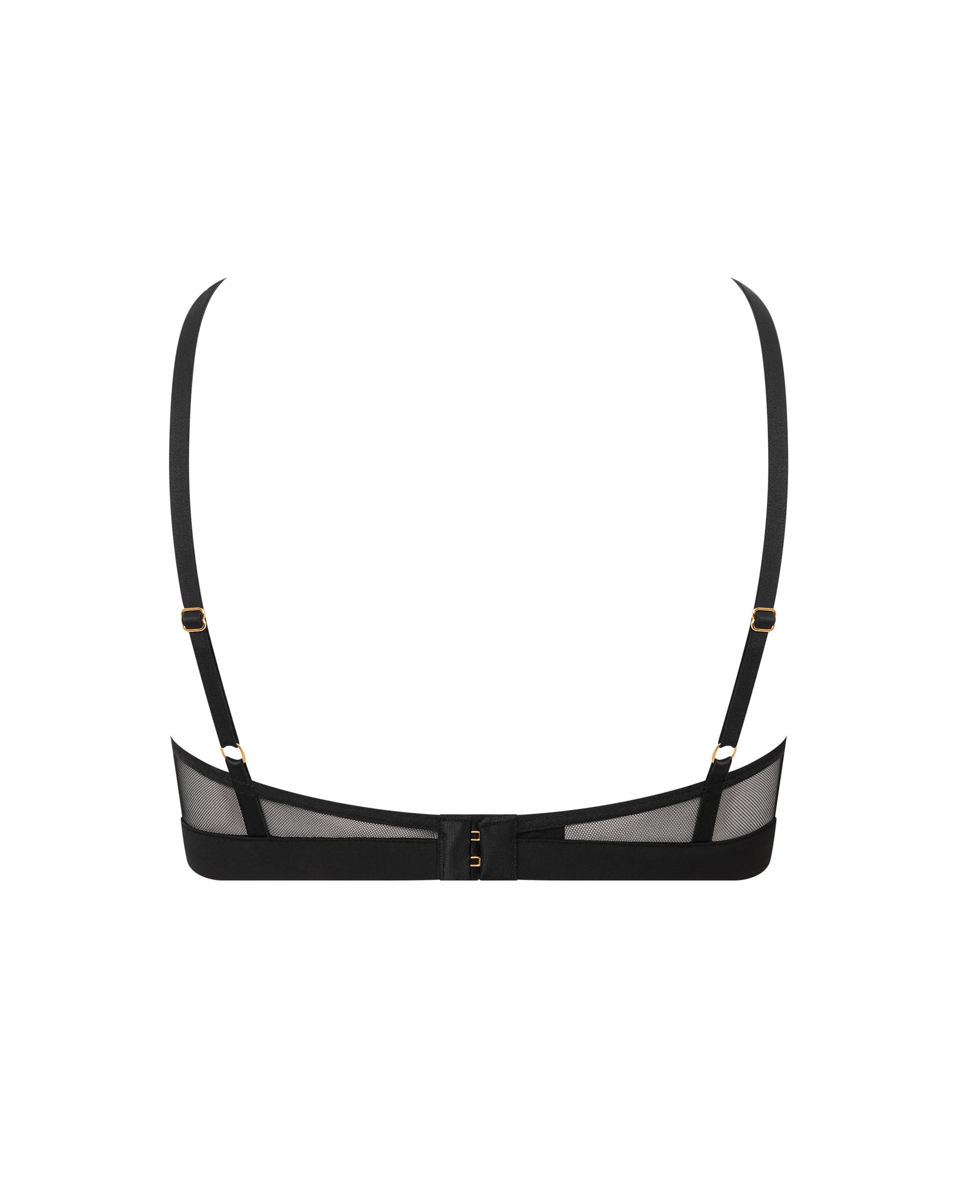  Orla Sheer Mesh Bra Black