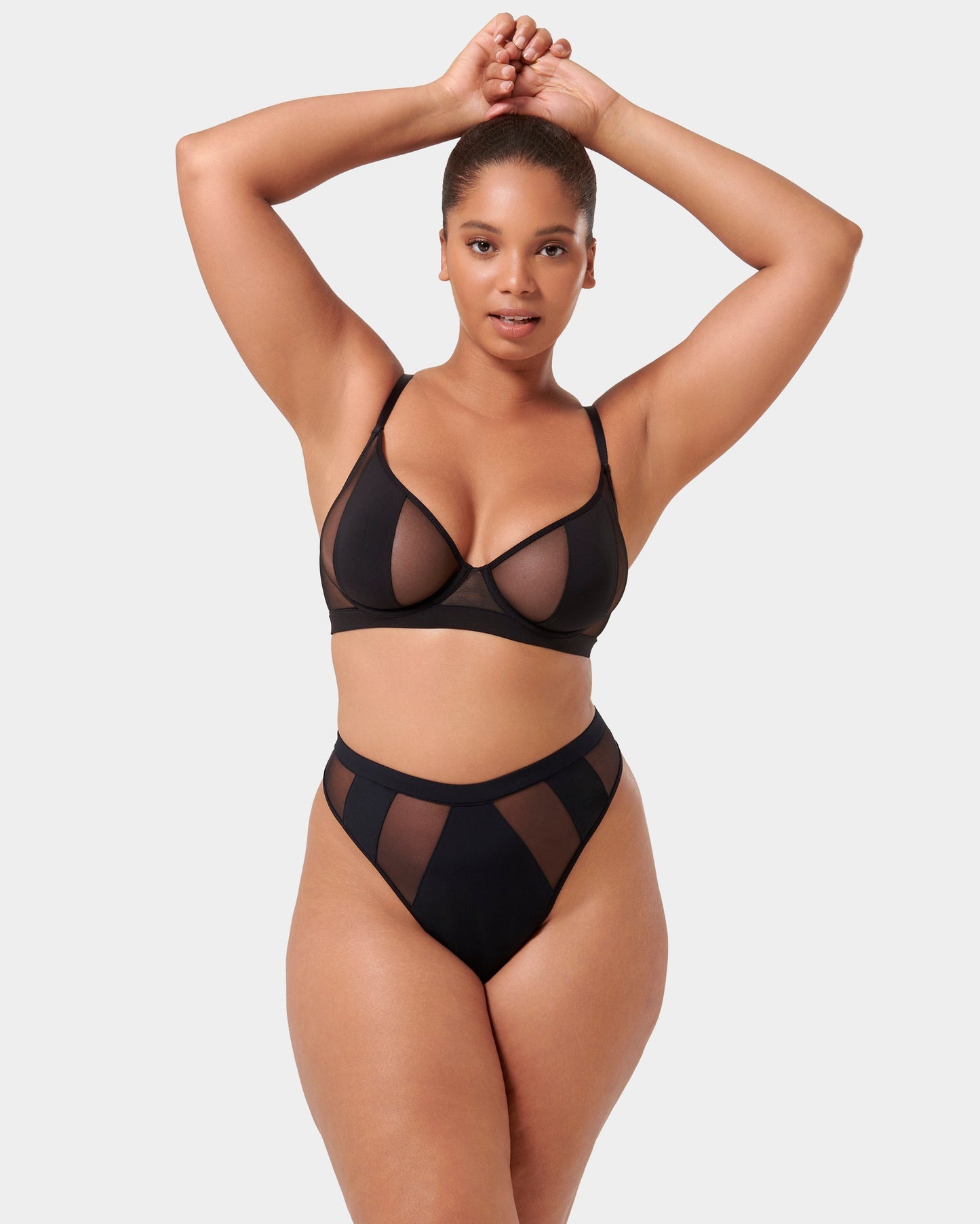  Orla High-waist Thong Black