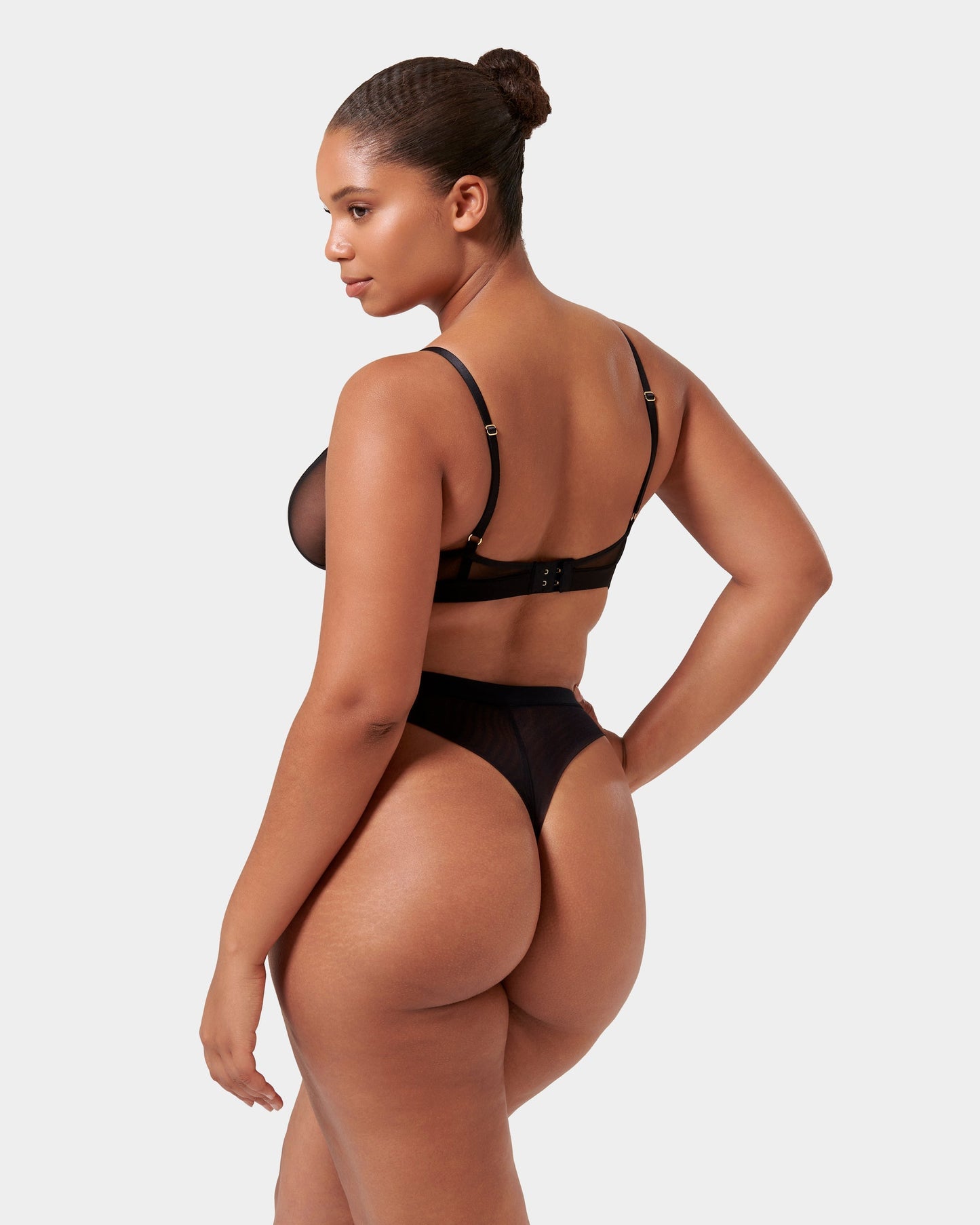  Orla High-waist Thong Black