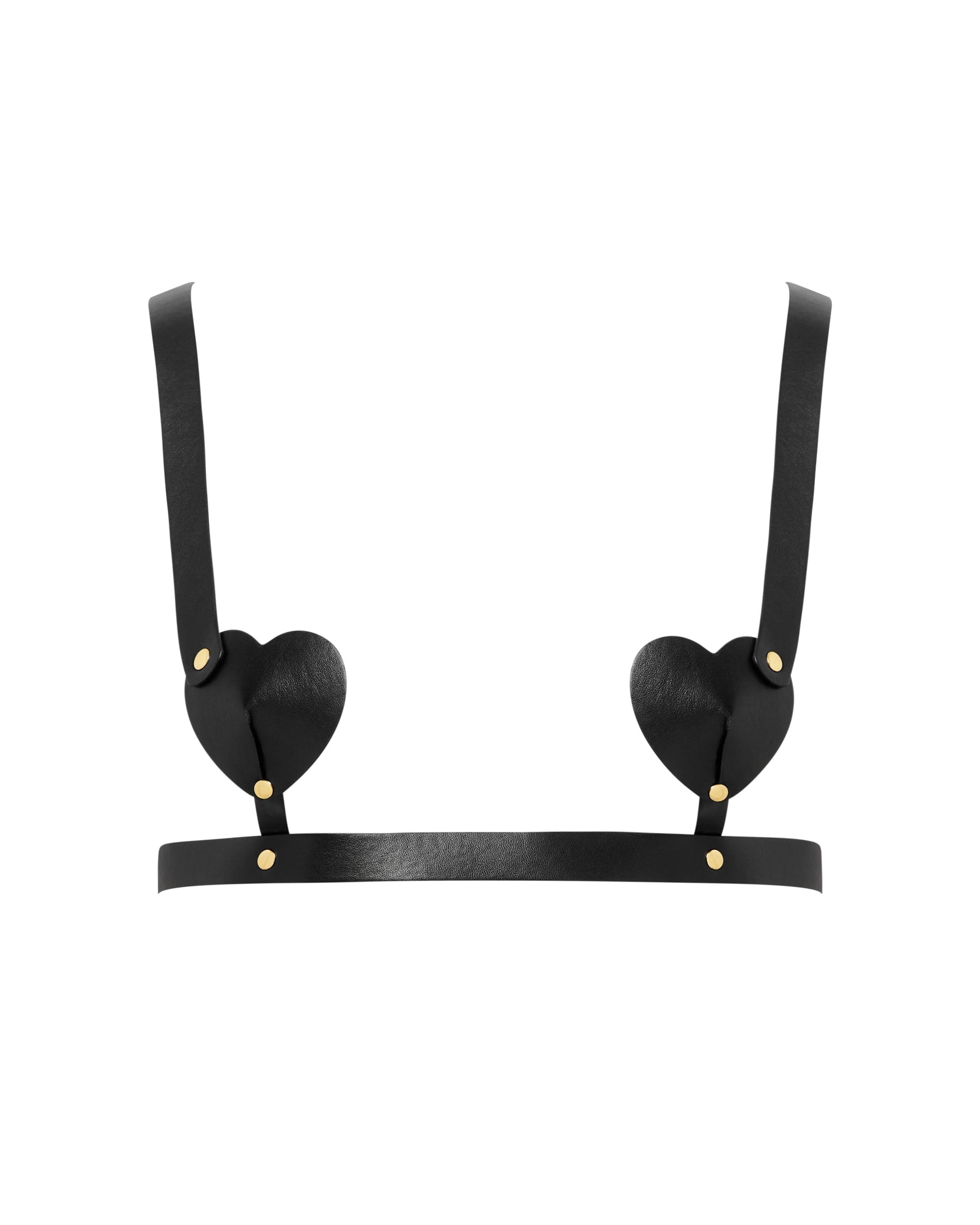  Salome Open Heart Bra Black