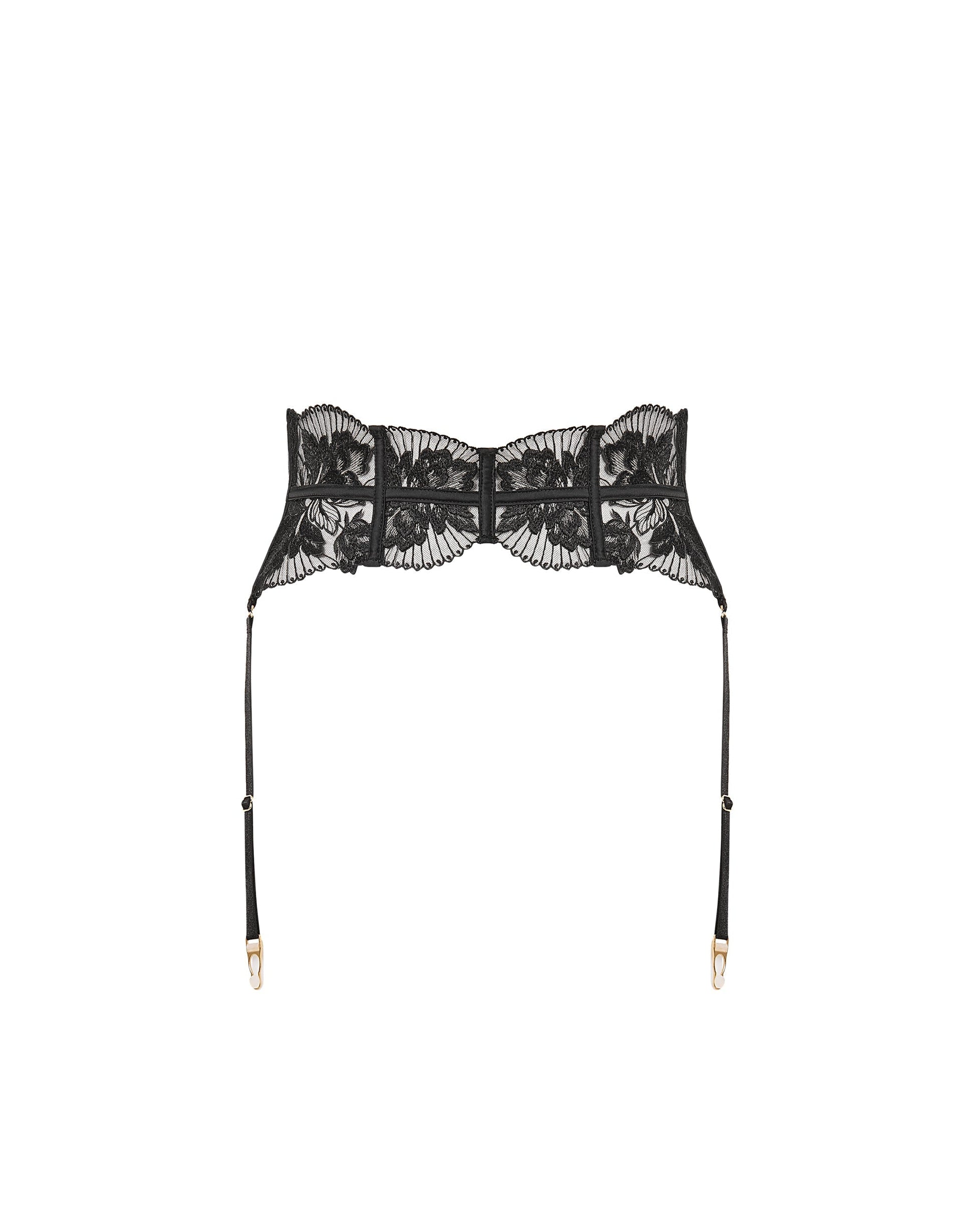  Gabriella Waspie Suspender (with Detachable Suspenders) Black