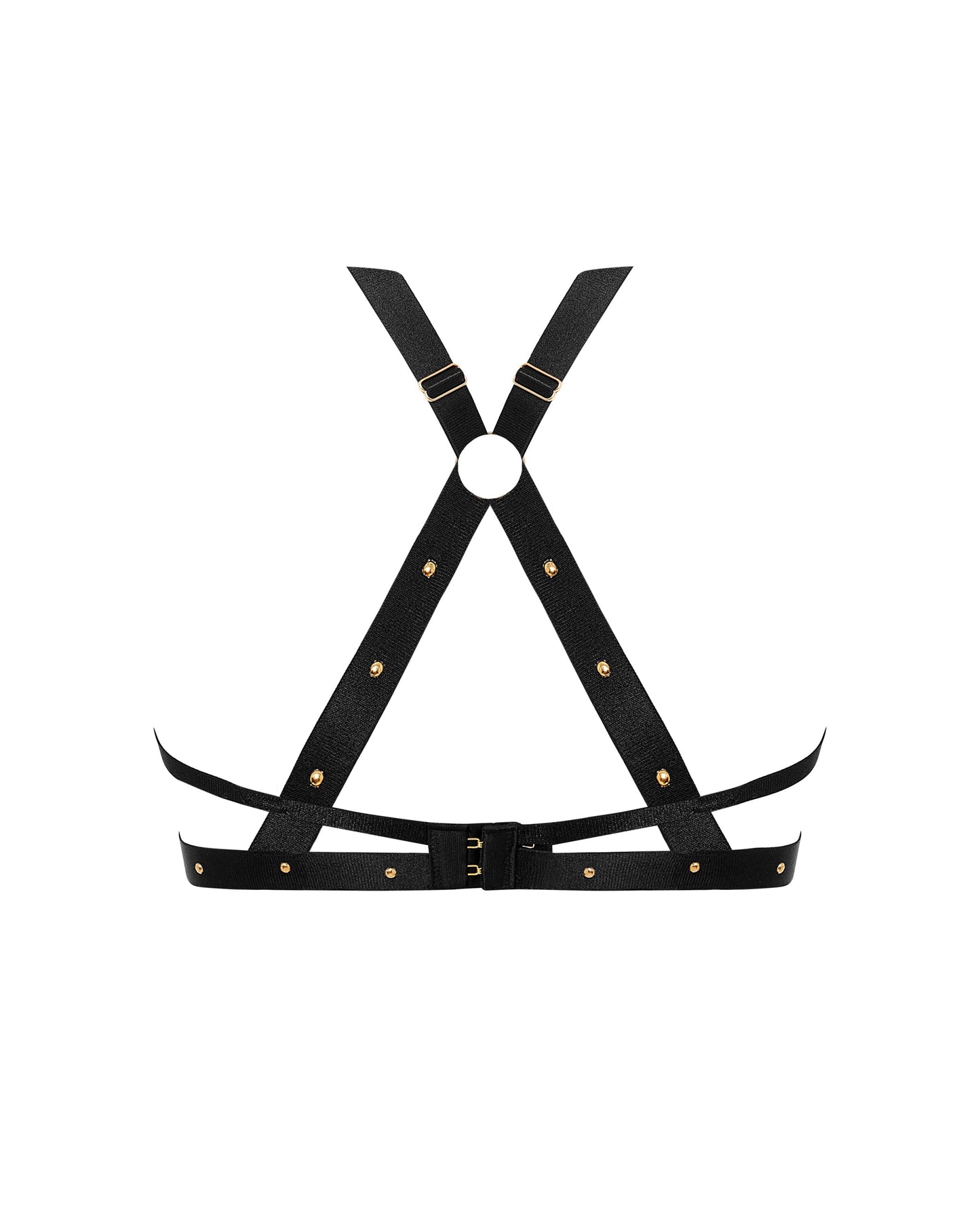  Sana Open Strappy Bra Black
