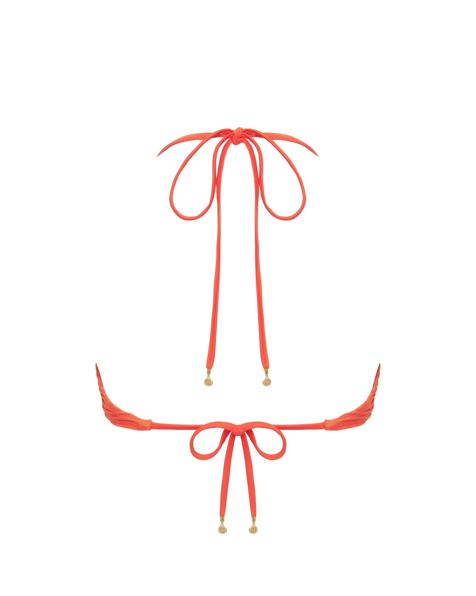  Orta Triangle Bikini Top Hot Coral